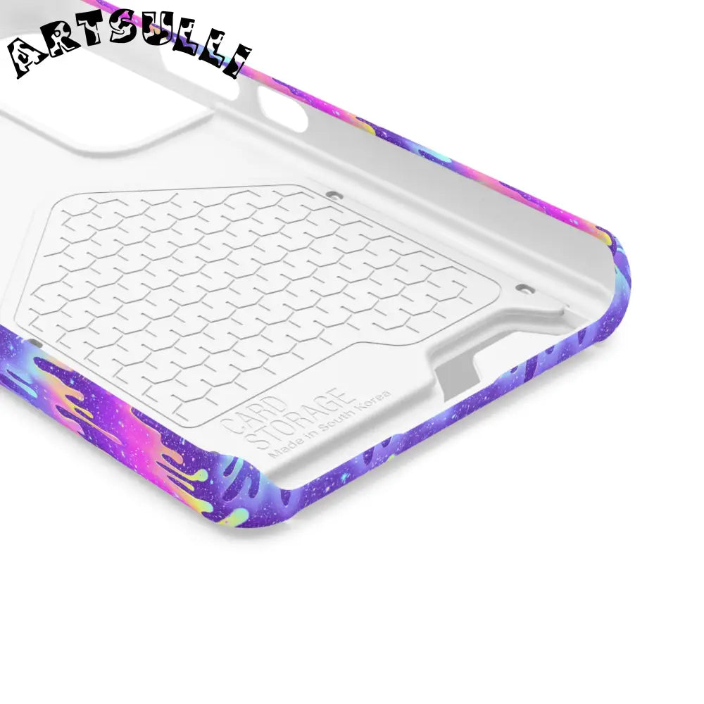 JAKKOUTTHEBXX Purple Drip Samsung Galaxy S23 Ultra Cardholder Case 2025