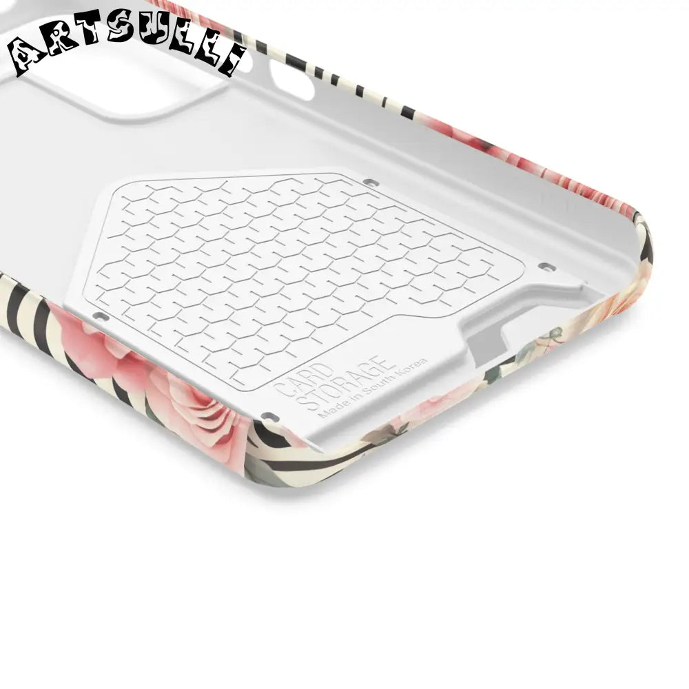 JAKKOUTTHEBXX Pink Floral Zebra Stripe Phone Case 2025
