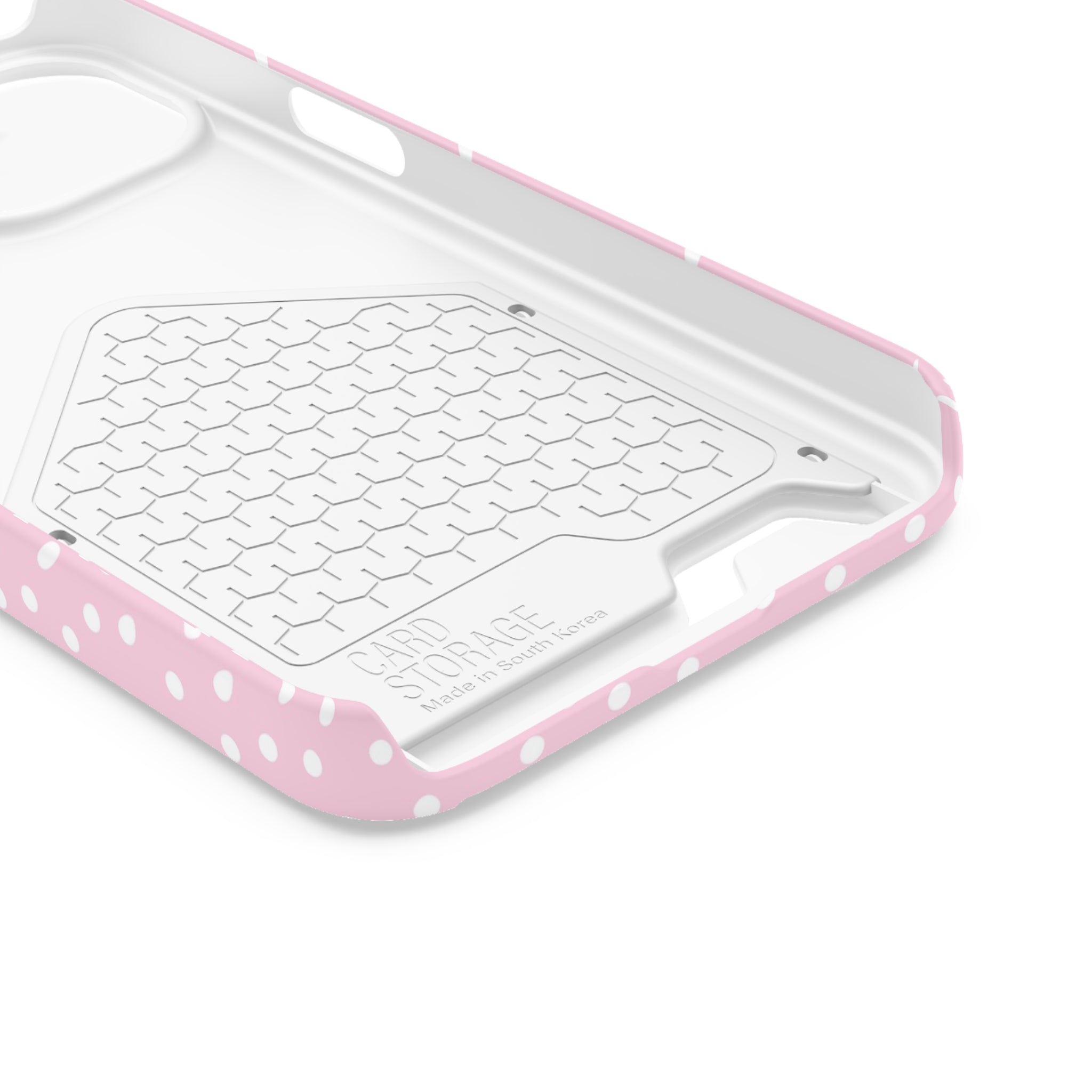 JAKKOUTTHEBXX Pink Polka Dot Cardholder Case 2025