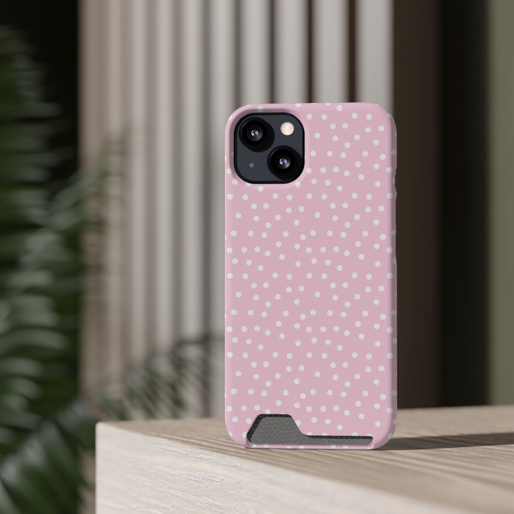JAKKOUTTHEBXX Pink Polka Dot Cardholder Case 2025