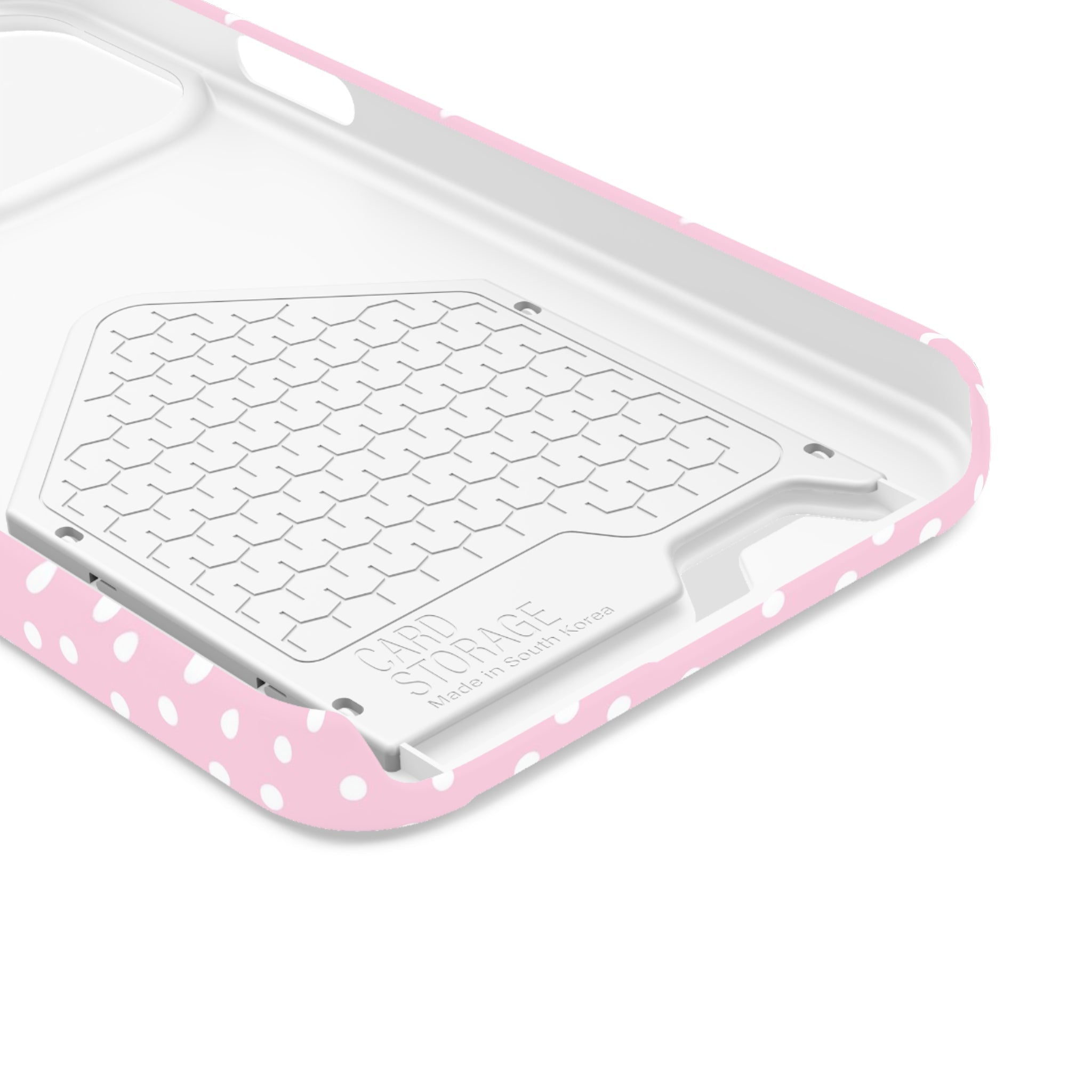 JAKKOUTTHEBXX Pink Polka Dot Cardholder Case 2025