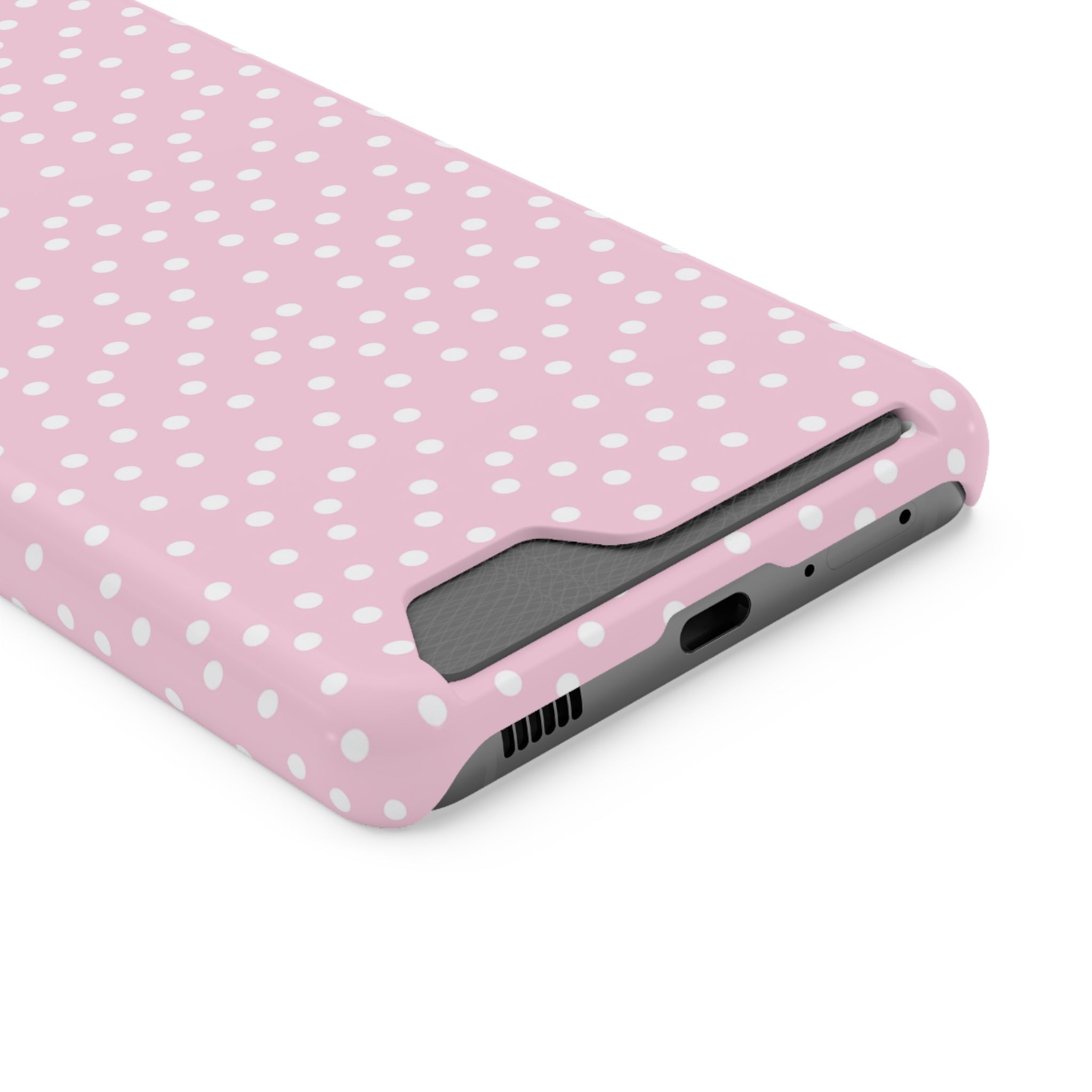 JAKKOUTTHEBXX Pink Polka Dot Cardholder Case 2025
