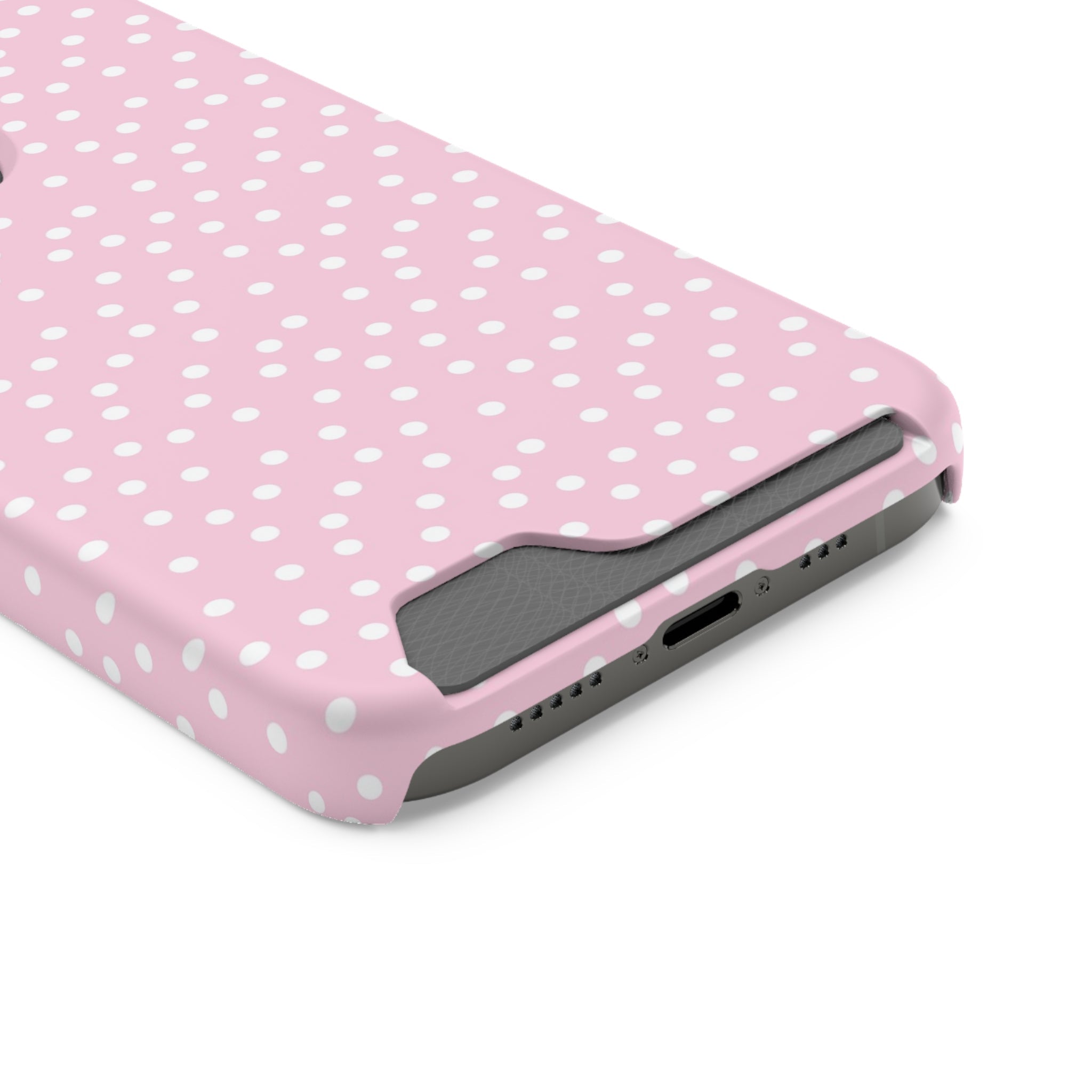 JAKKOUTTHEBXX Pink Polka Dot Cardholder Case 2025