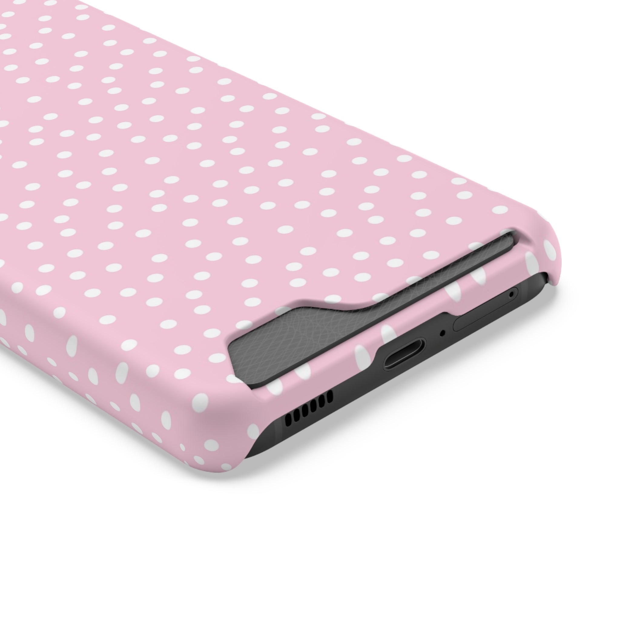 JAKKOUTTHEBXX Pink Polka Dot Cardholder Case 2025