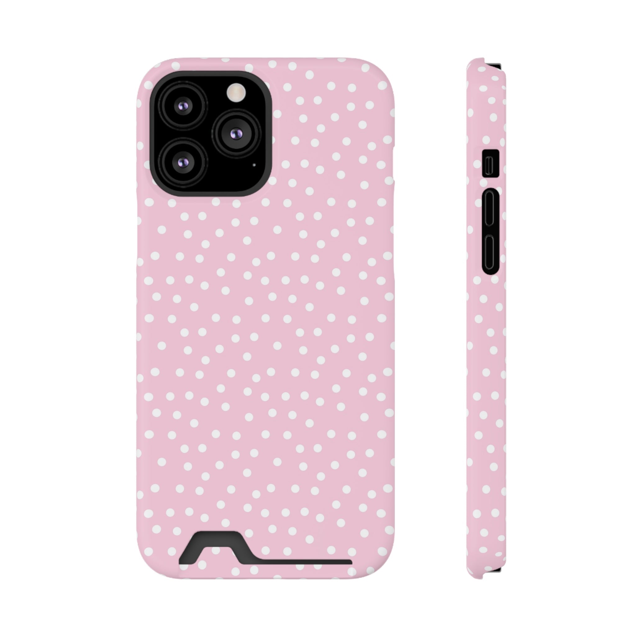 JAKKOUTTHEBXX Pink Polka Dot Cardholder Case 2025