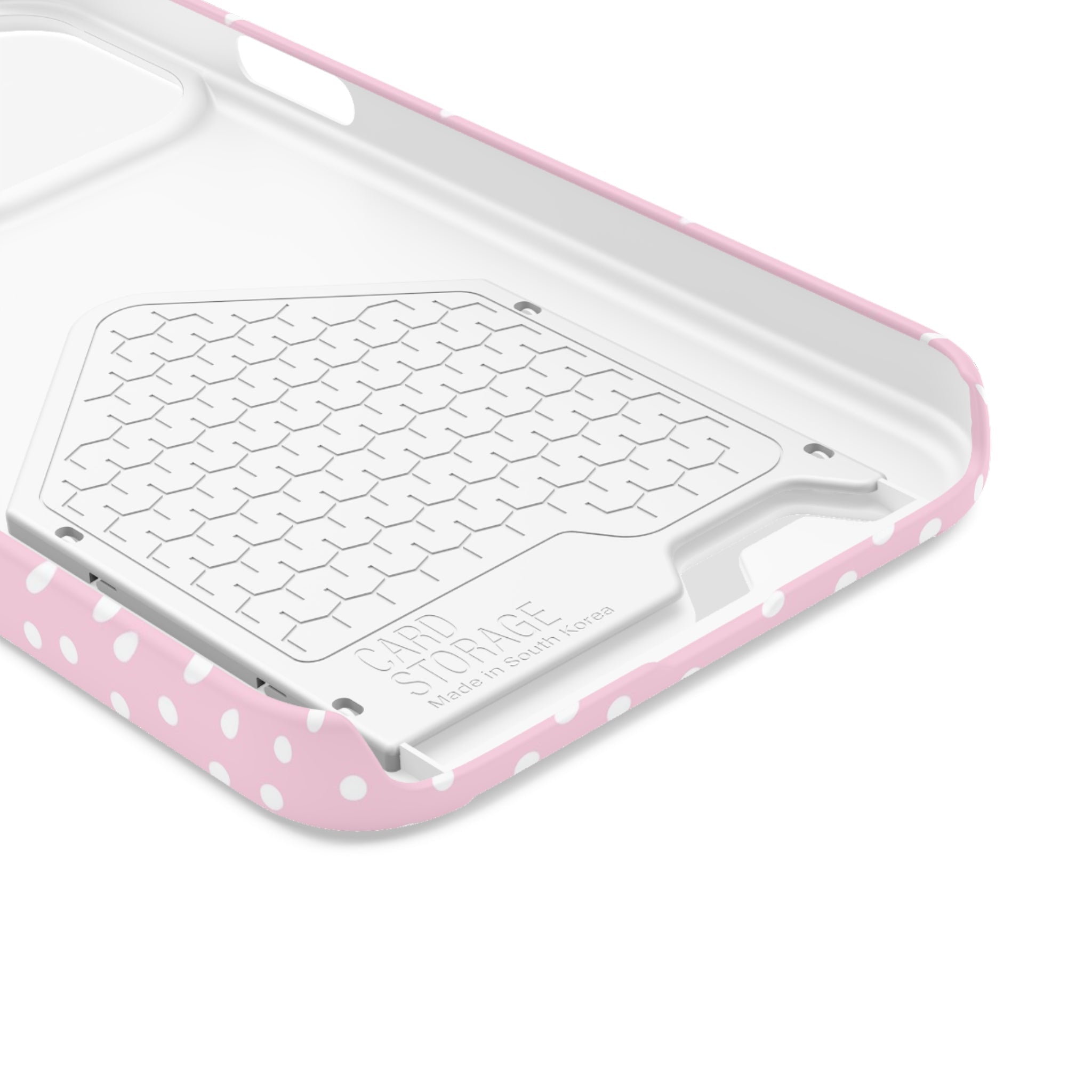 JAKKOUTTHEBXX Pink Polka Dot Cardholder Case 2025