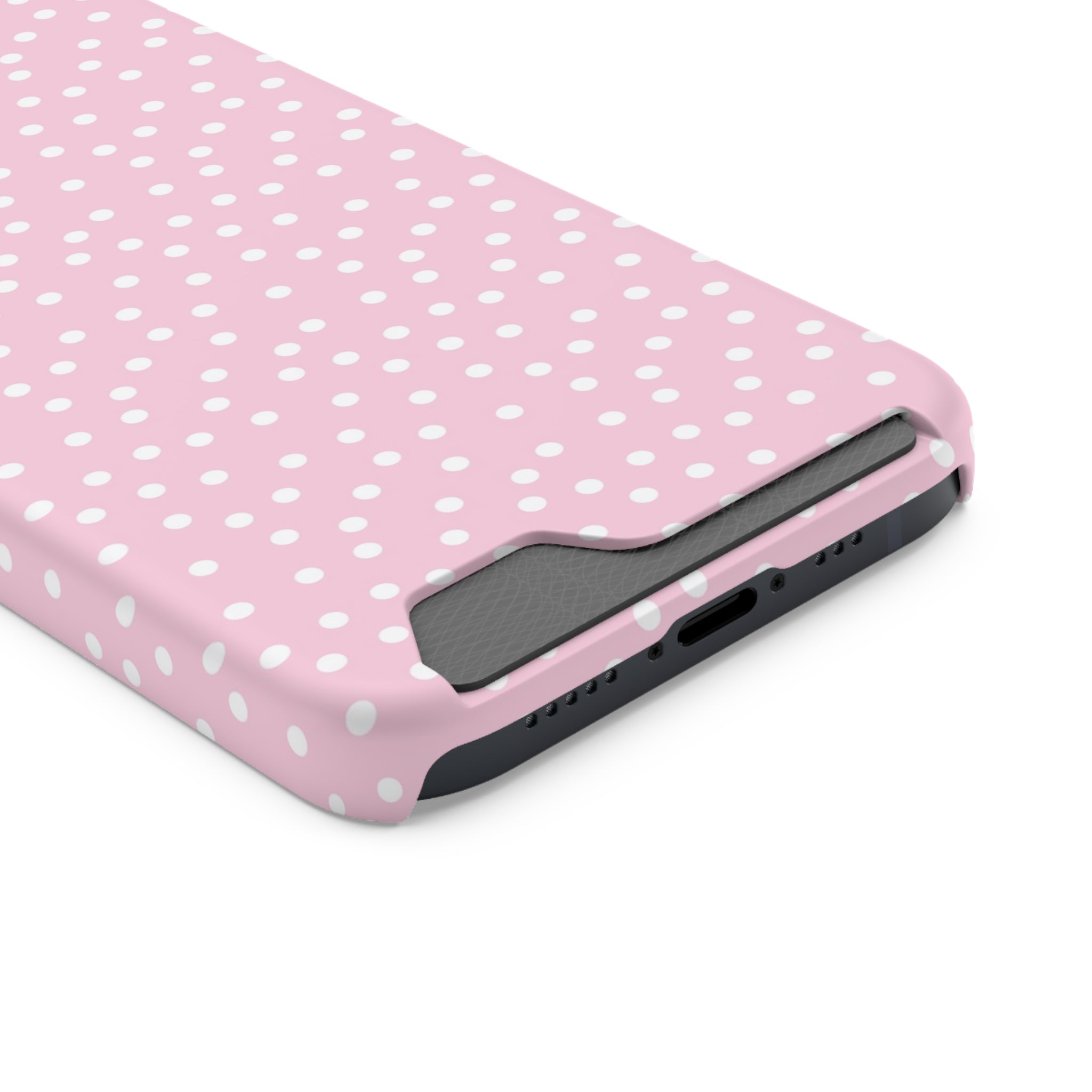 JAKKOUTTHEBXX Pink Polka Dot Cardholder Case 2025