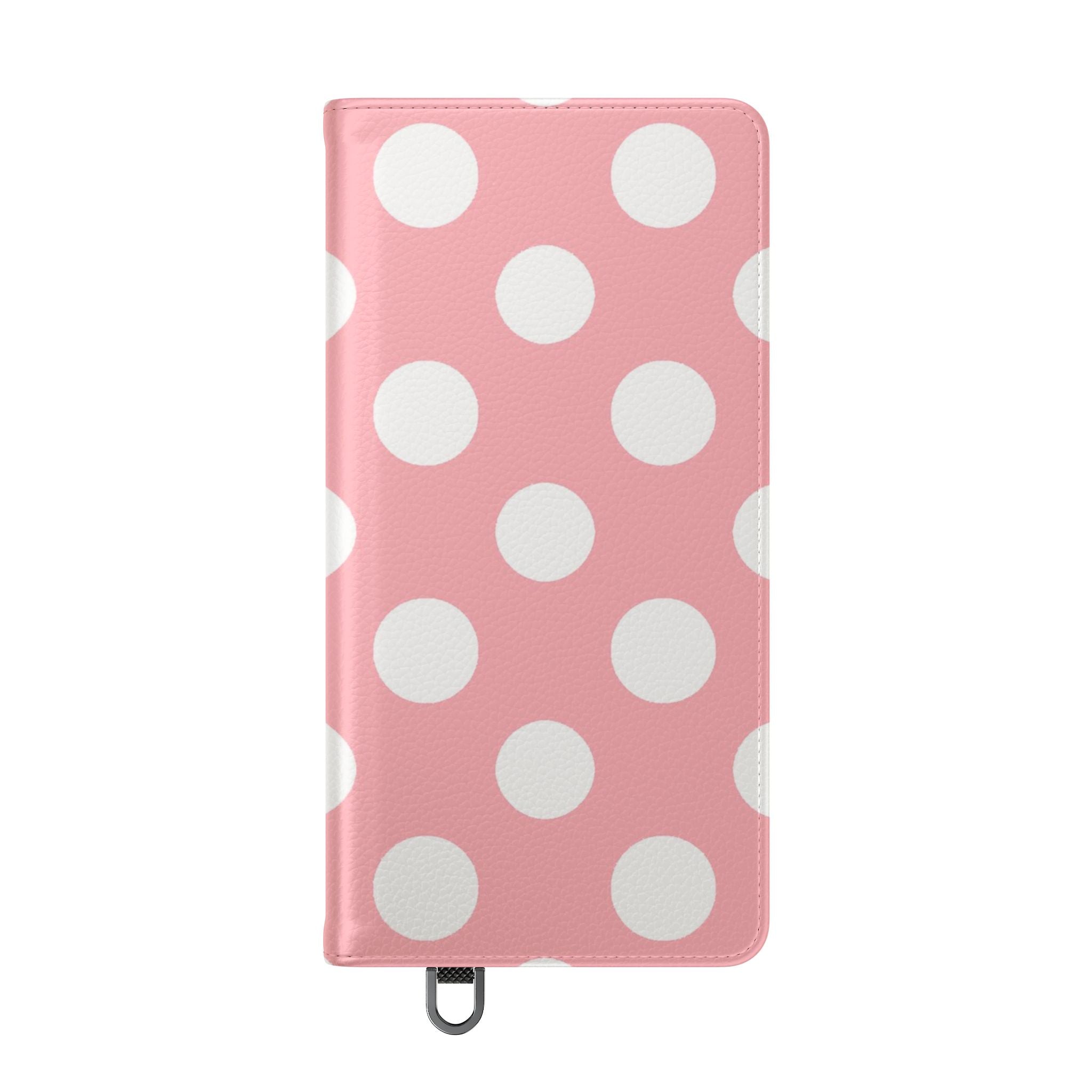 Pink Polka Dot Flip Cases, Artsulli - Art is Long, Life is Short, Phone Case, , , , , , ,