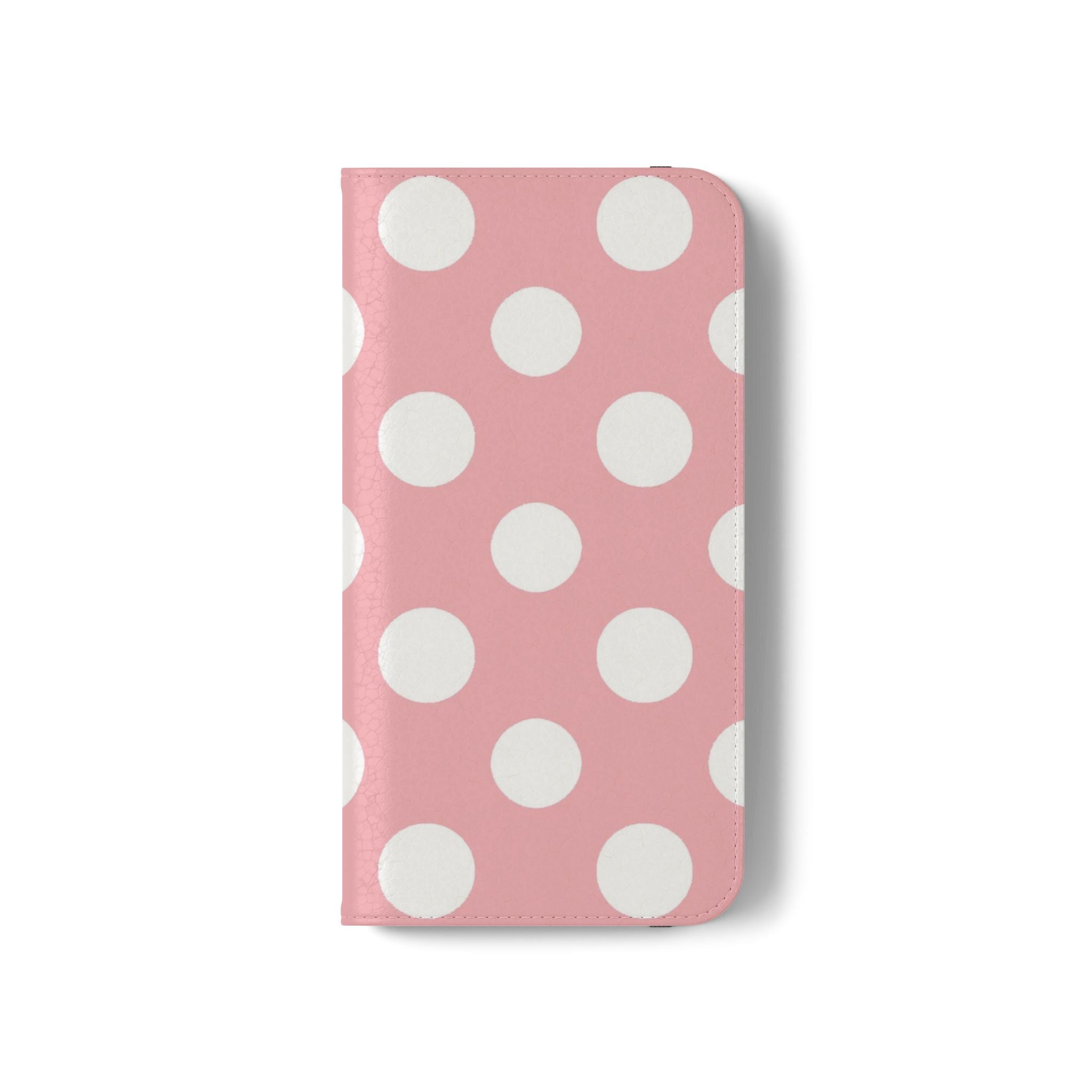 Pink Polka Dot Flip Cases, Artsulli - Art is Long, Life is Short, Phone Case, , , , , , ,