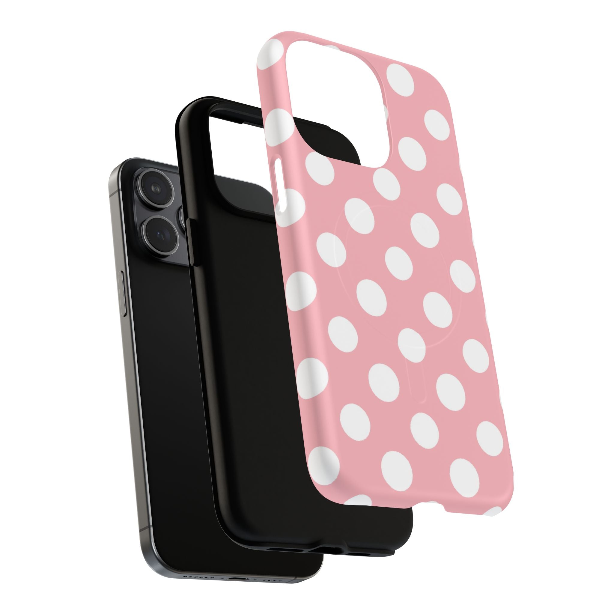 Pink Polka Dot MagSafe Phone Case, Artsulli - Art is Long, Life is Short, Phone Case, , , , , , ,