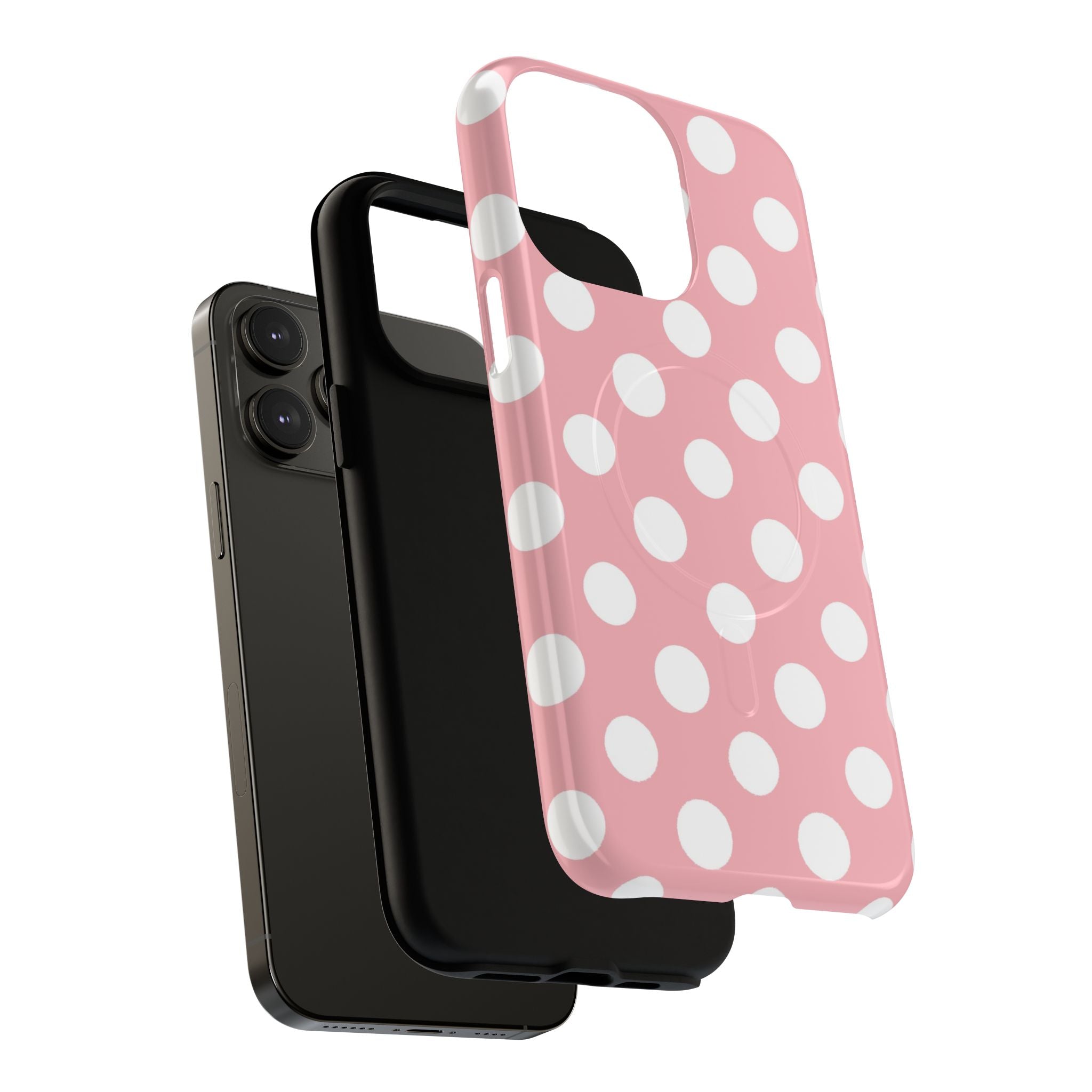 Pink Polka Dot MagSafe Phone Case, Artsulli - Art is Long, Life is Short, Phone Case, , , , , , ,