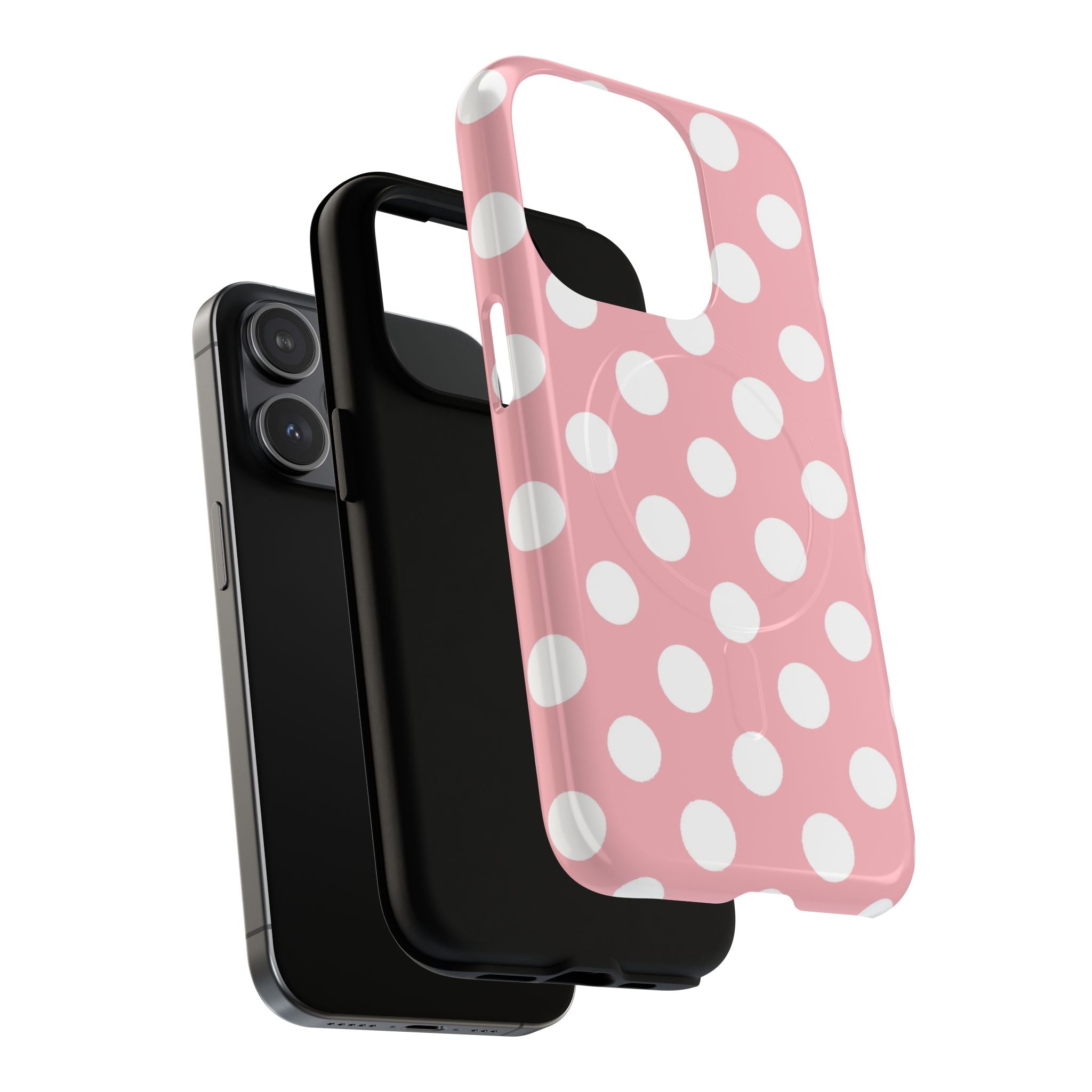 Pink Polka Dot MagSafe Phone Case, Artsulli - Art is Long, Life is Short, Phone Case, , , , , , ,
