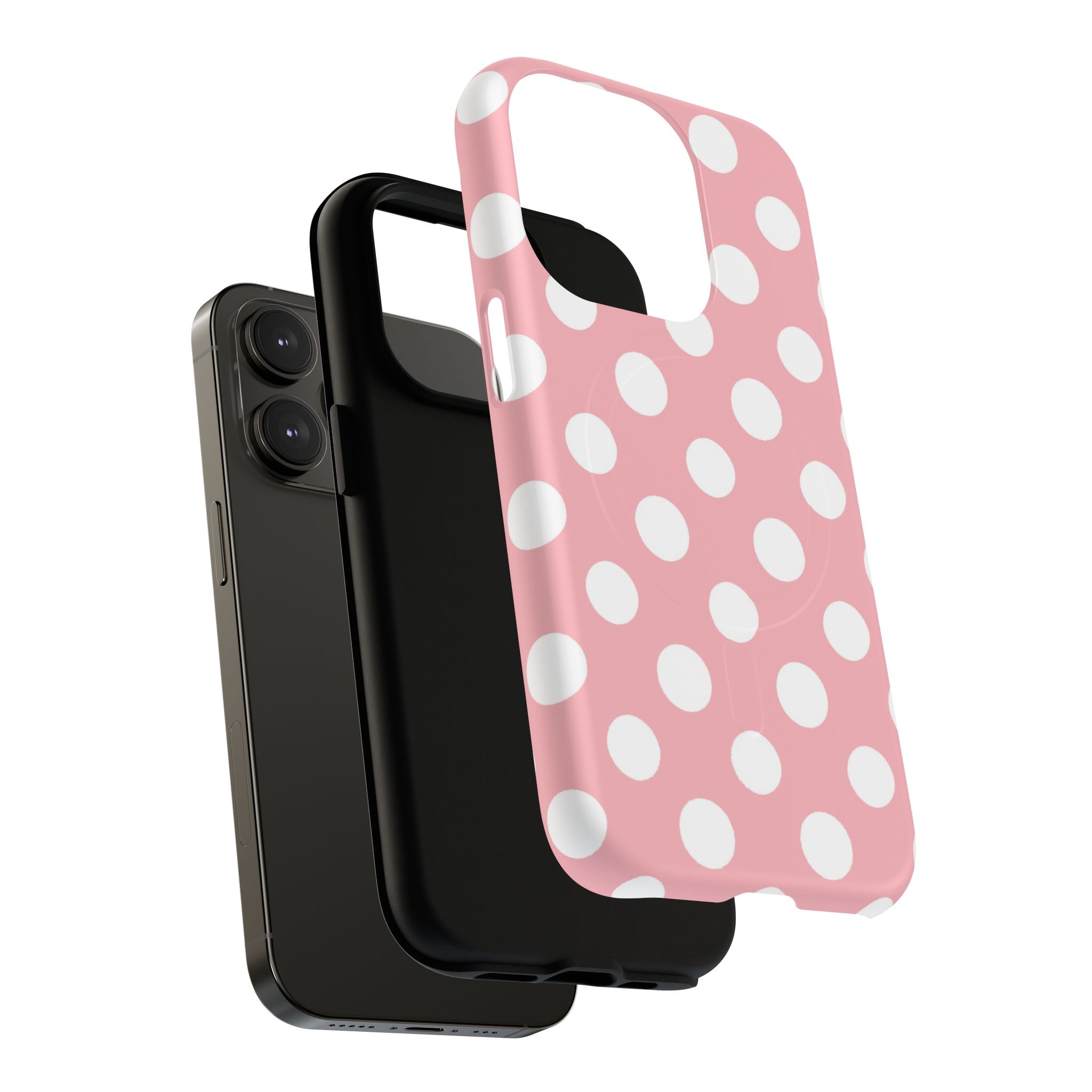 Pink Polka Dot MagSafe Phone Case, Artsulli - Art is Long, Life is Short, Phone Case, , , , , , ,