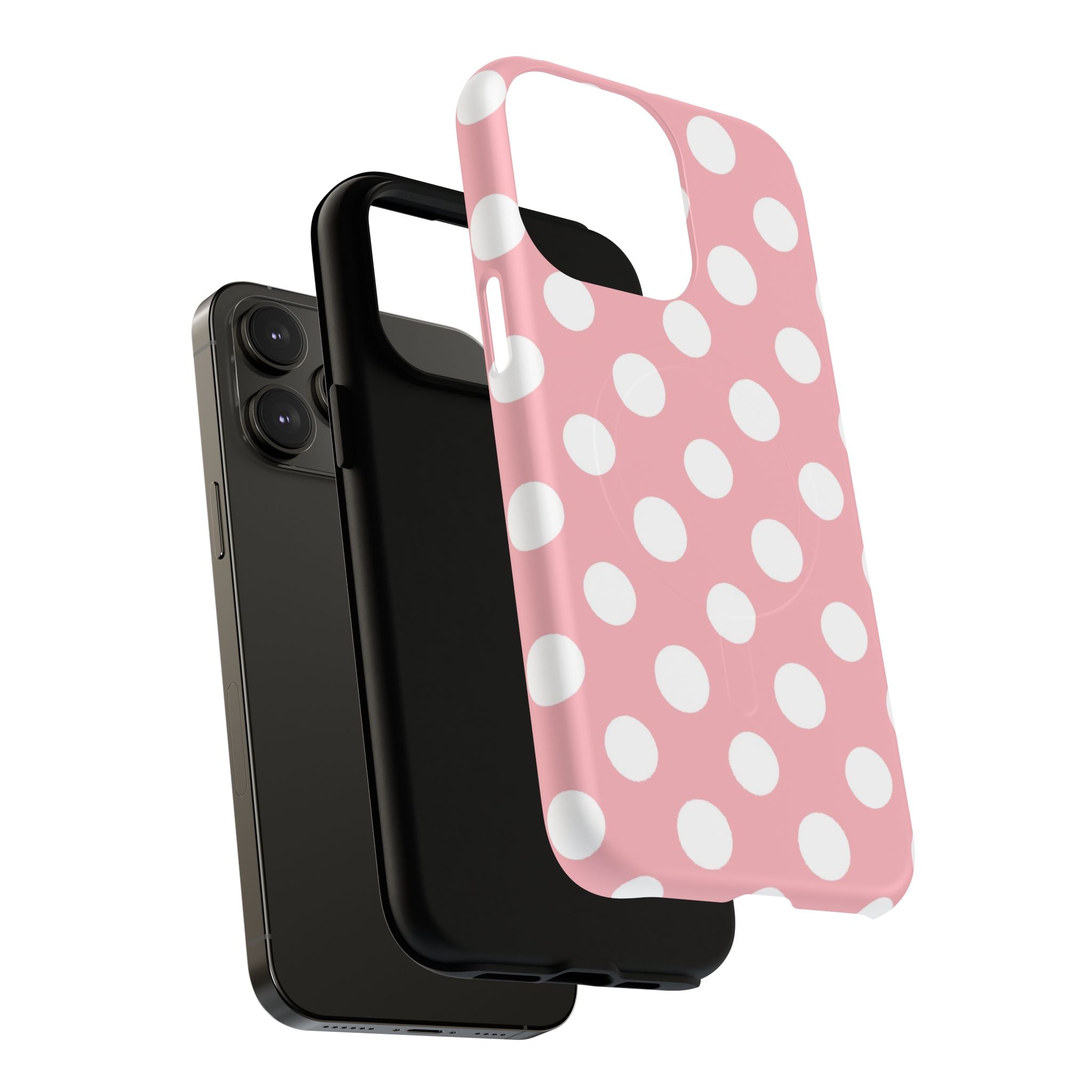 Pink Polka Dot MagSafe Phone Case, Artsulli - Art is Long, Life is Short, Phone Case, , , , , , ,