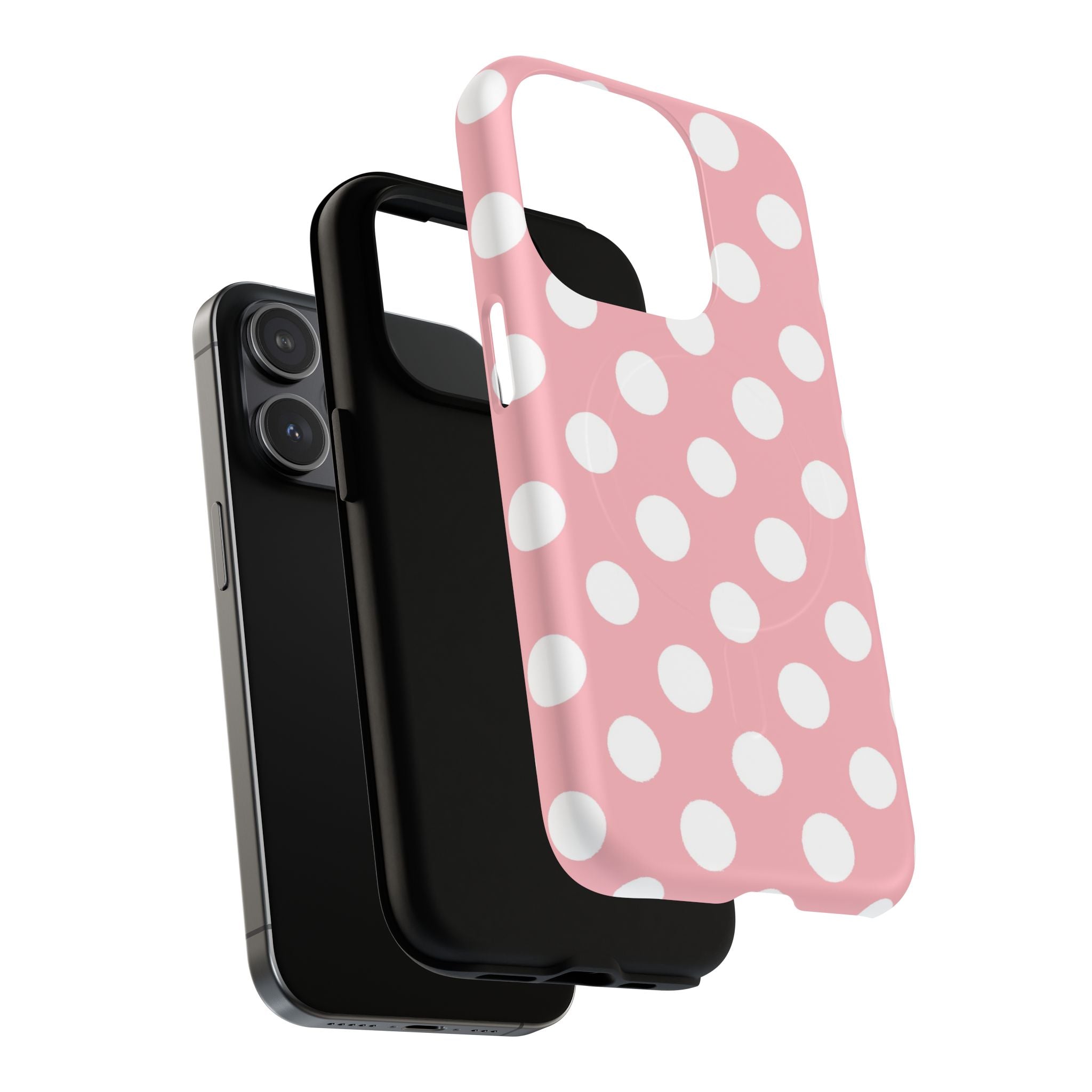 Pink Polka Dot MagSafe Phone Case, Artsulli - Art is Long, Life is Short, Phone Case, , , , , , ,