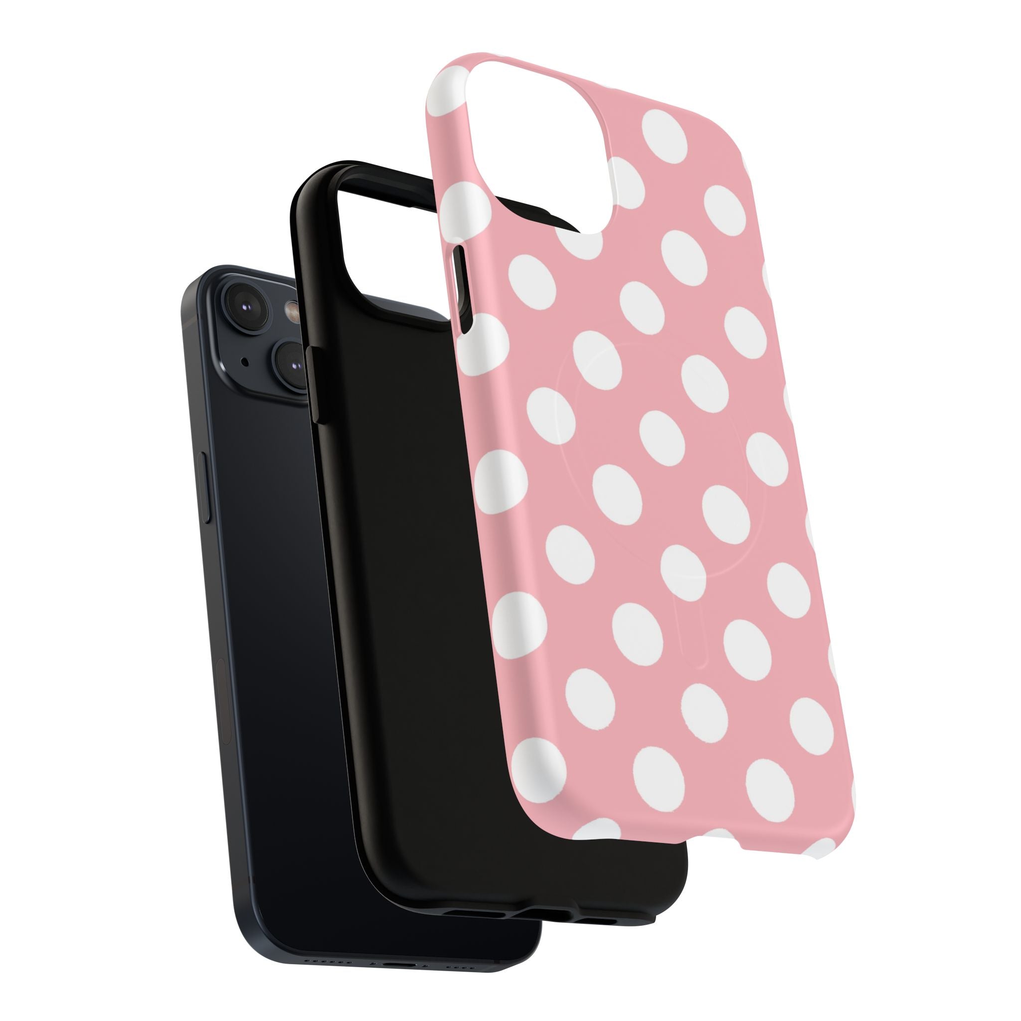 Pink Polka Dot MagSafe Phone Case, Artsulli - Art is Long, Life is Short, Phone Case, , , , , , ,