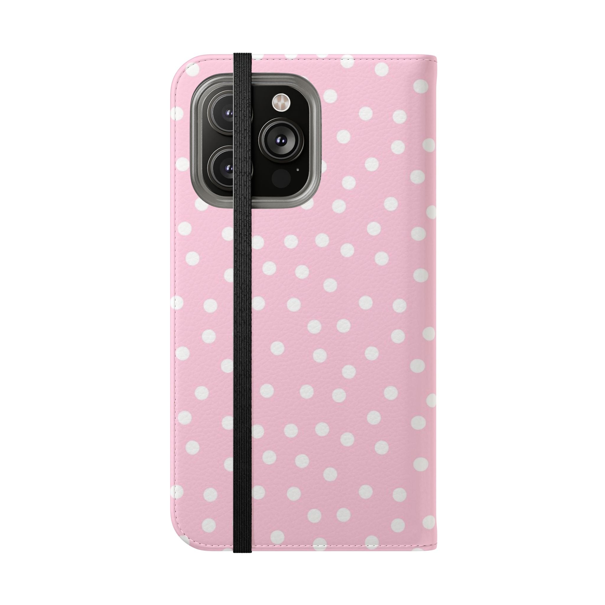 JAKKOUTTHEBXX Pink Polka Dot Phone Flip Cases 2025