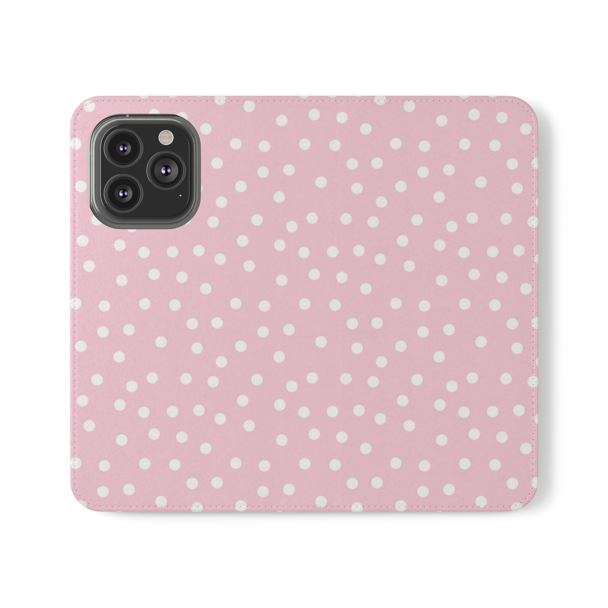 JAKKOUTTHEBXX Pink Polka Dot Phone Flip Cases 2025