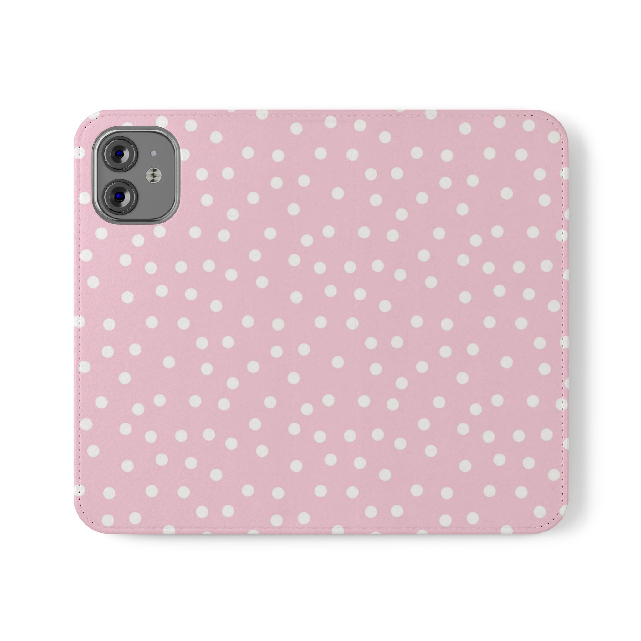 JAKKOUTTHEBXX Pink Polka Dot Phone Flip Cases 2025