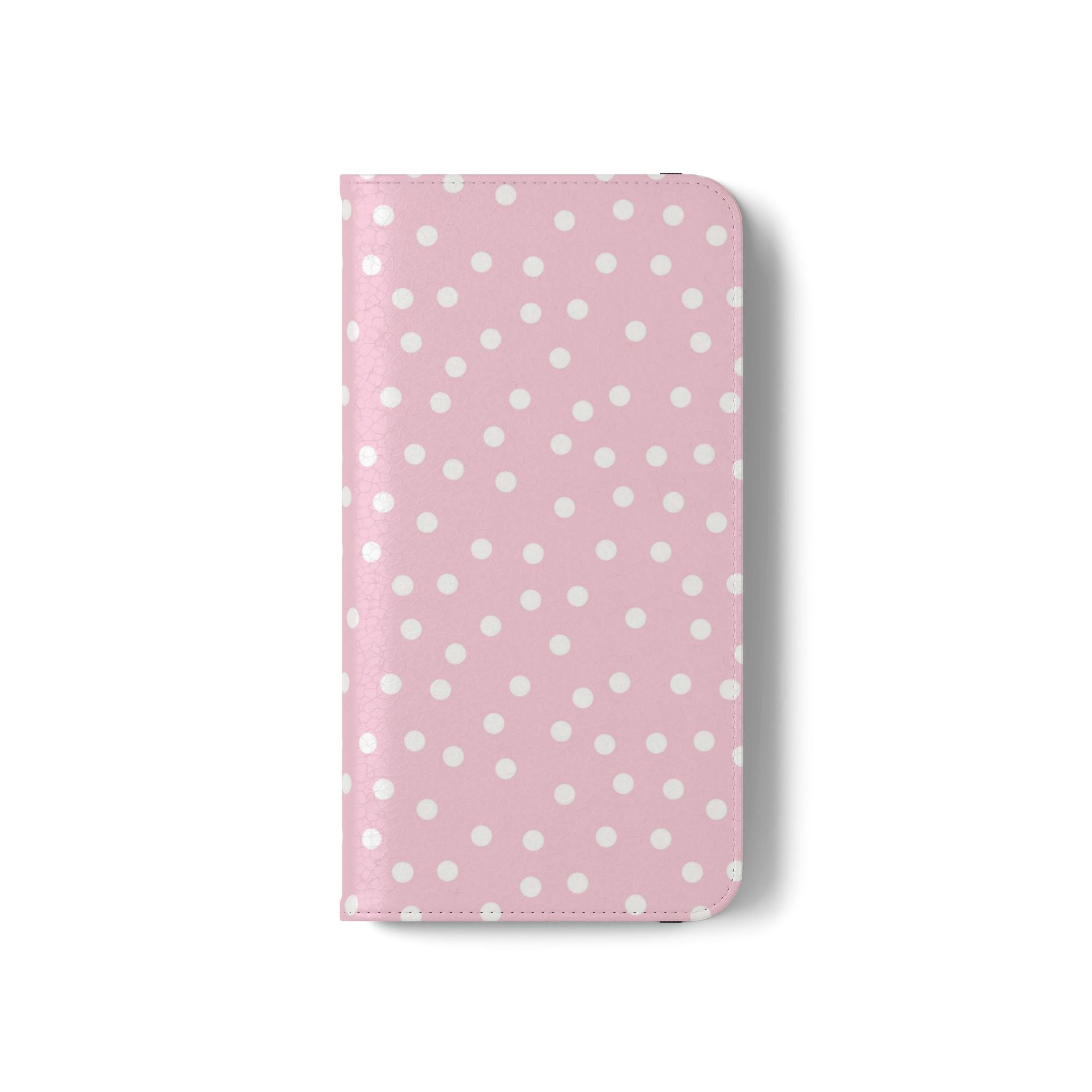 JAKKOUTTHEBXX Pink Polka Dot Phone Flip Cases 2025