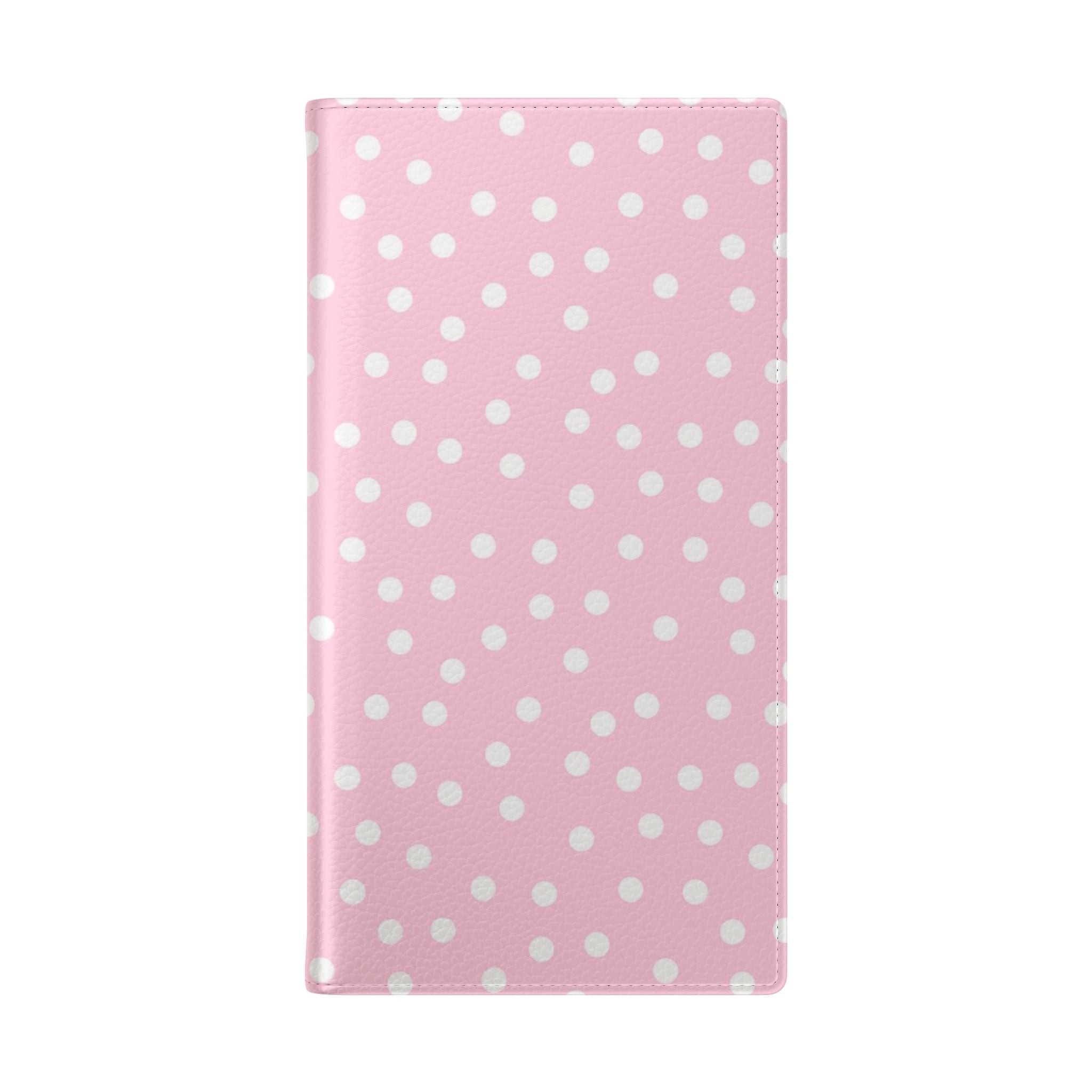 JAKKOUTTHEBXX Pink Polka Dot Phone Flip Cases 2025