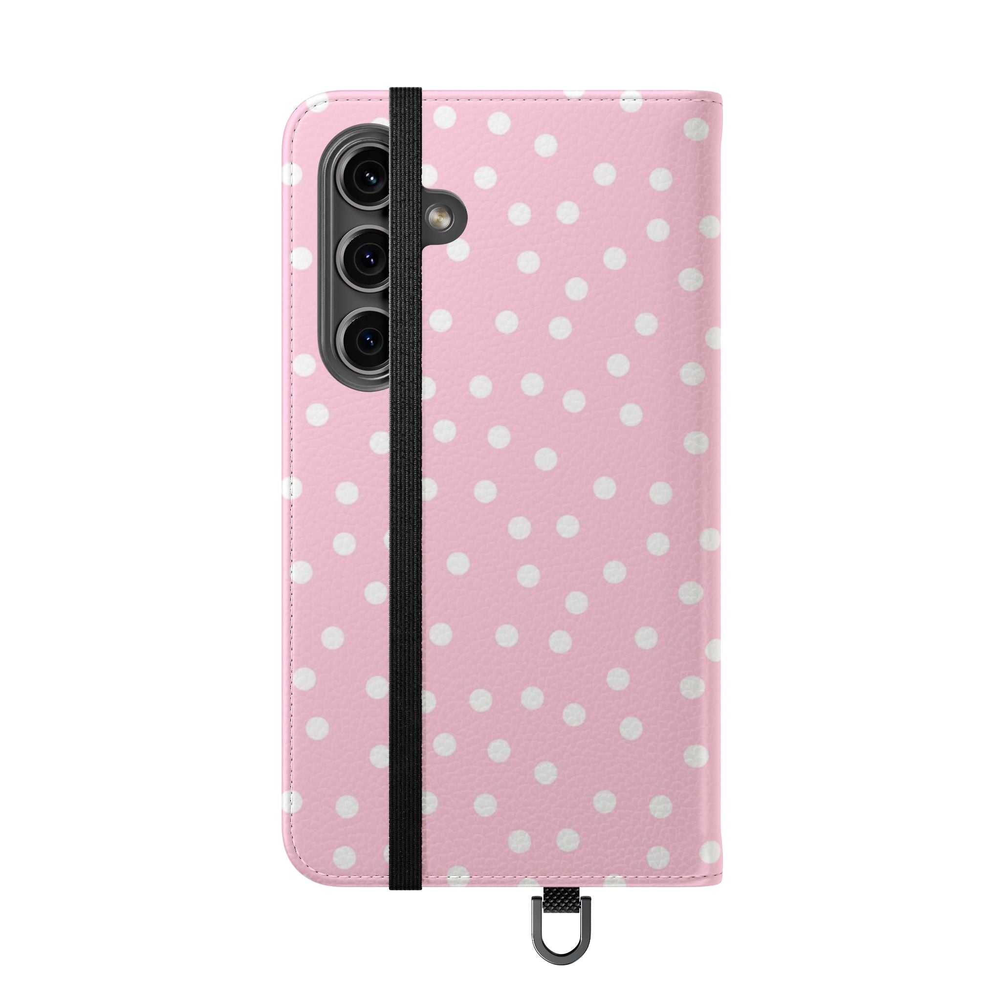 JAKKOUTTHEBXX Pink Polka Dot Phone Flip Cases 2025