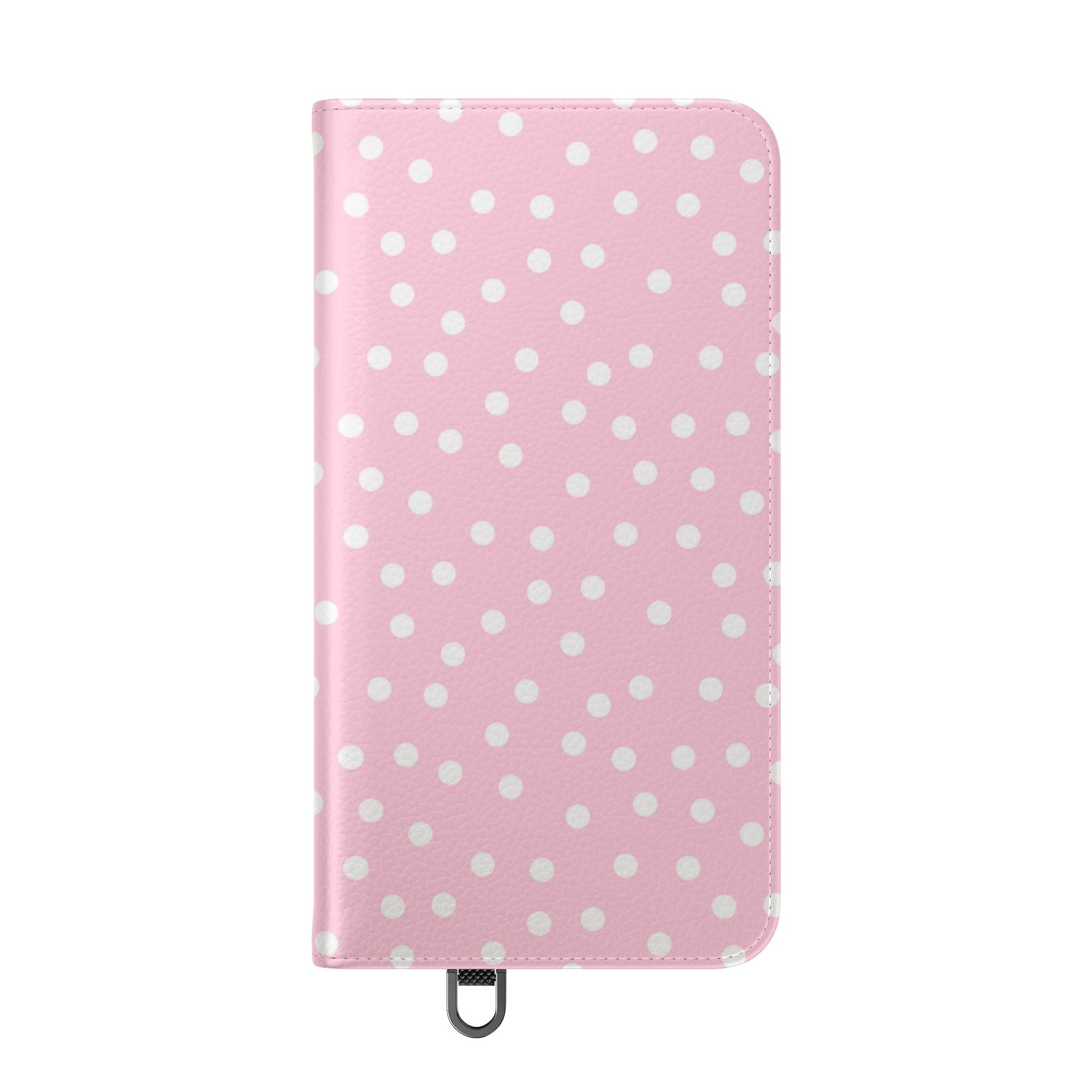JAKKOUTTHEBXX Pink Polka Dot Phone Flip Cases 2025