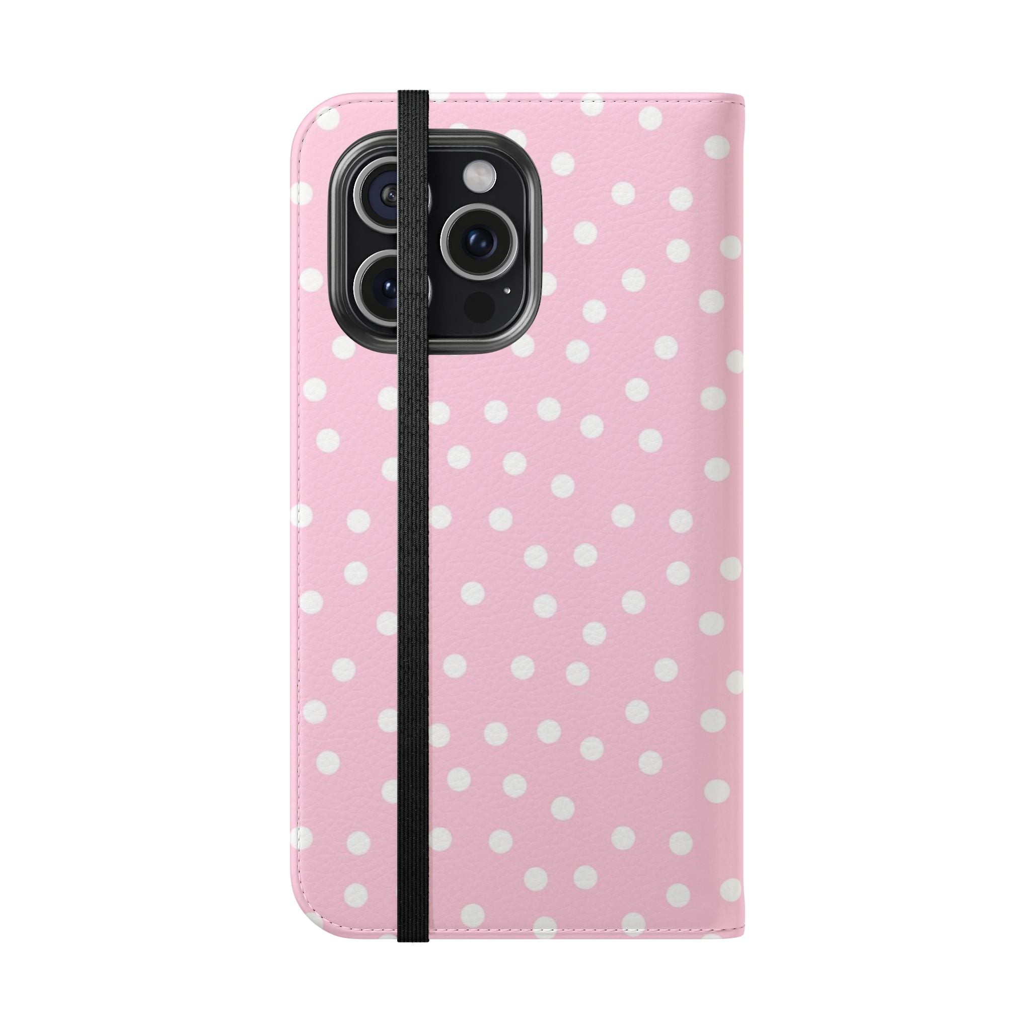 JAKKOUTTHEBXX Pink Polka Dot Phone Flip Cases 2025