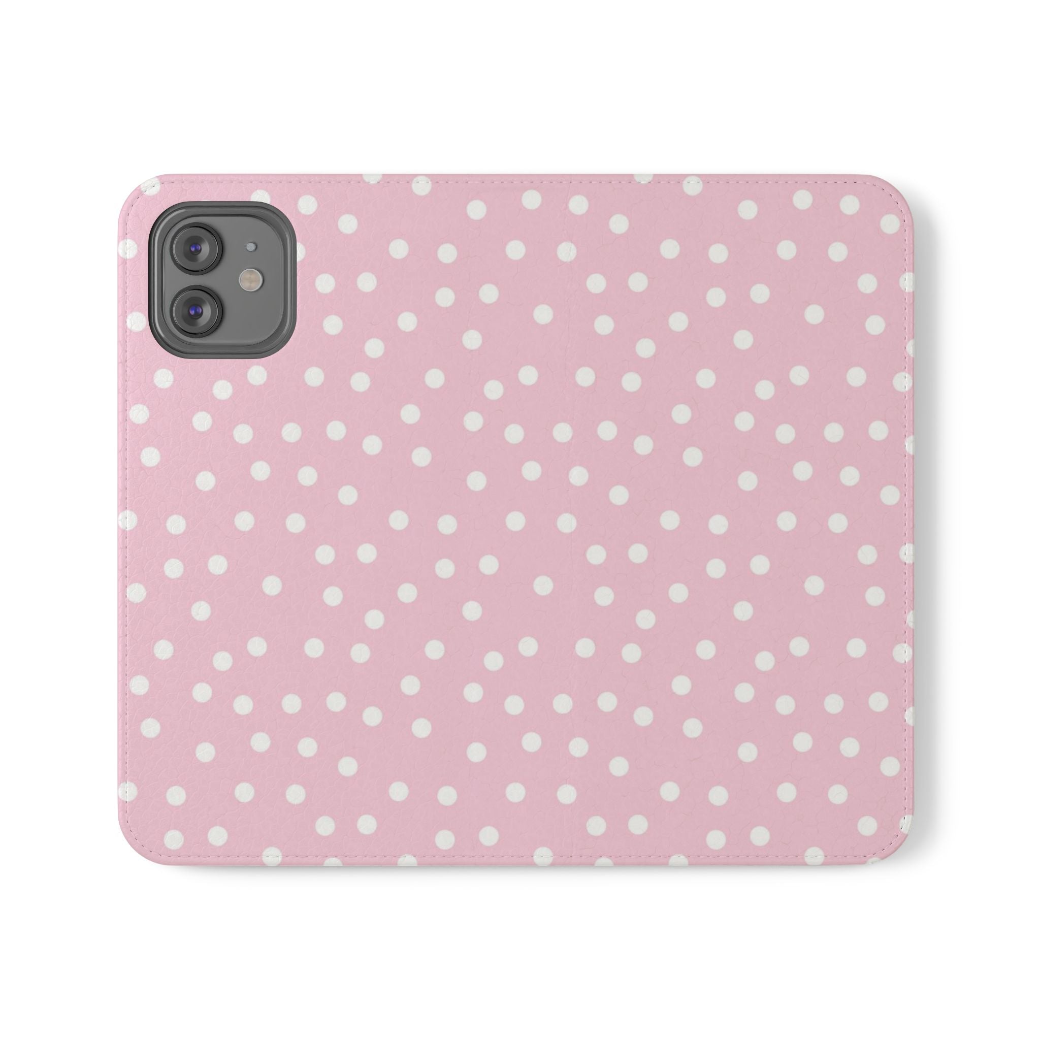 JAKKOUTTHEBXX Pink Polka Dot Phone Flip Cases 2025