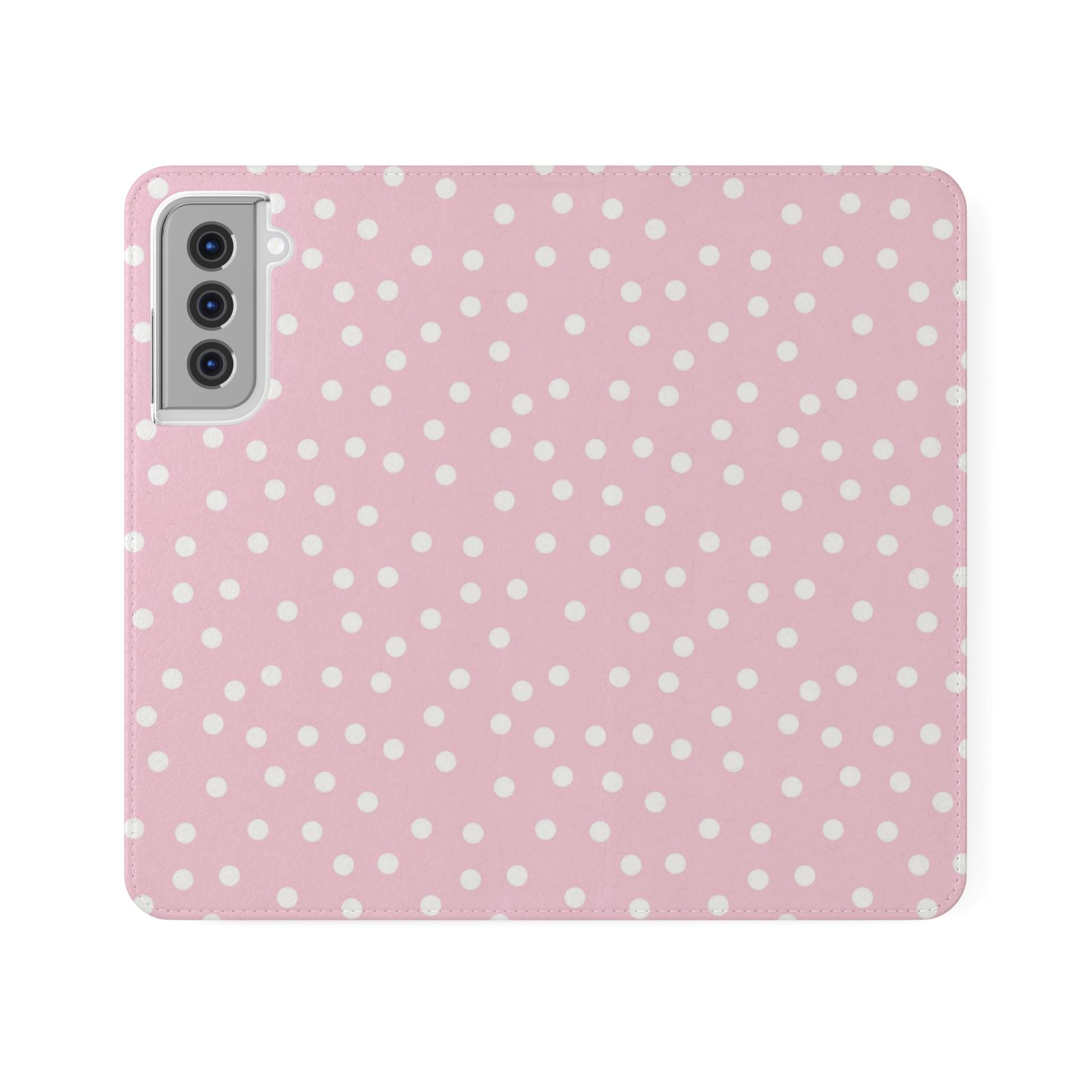 JAKKOUTTHEBXX Pink Polka Dot Phone Flip Cases 2025