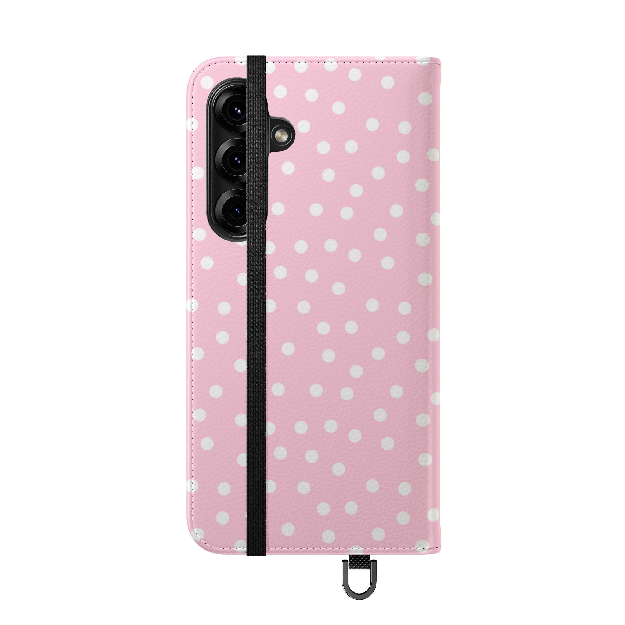 JAKKOUTTHEBXX Pink Polka Dot Phone Flip Cases 2025