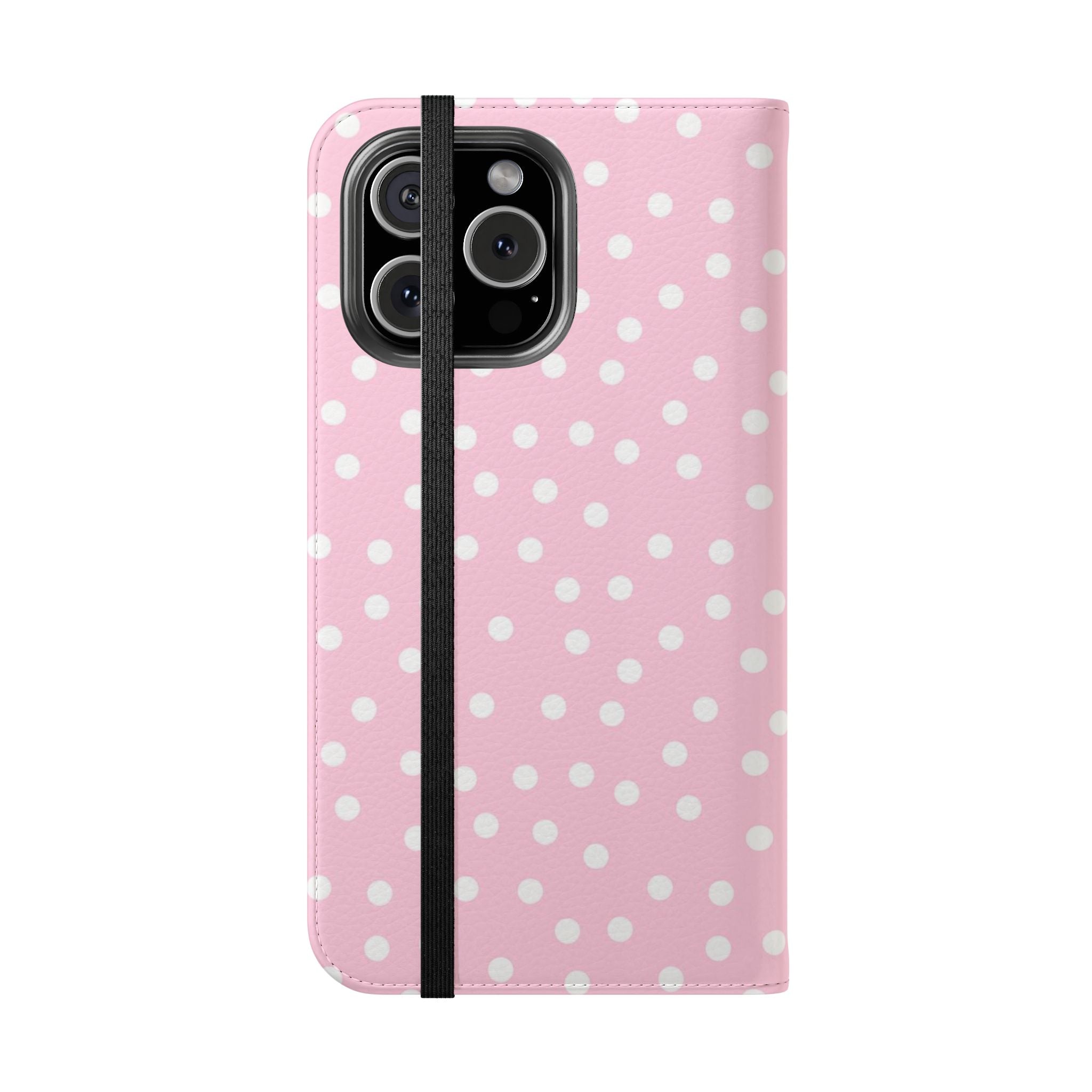 JAKKOUTTHEBXX Pink Polka Dot Phone Flip Cases 2025