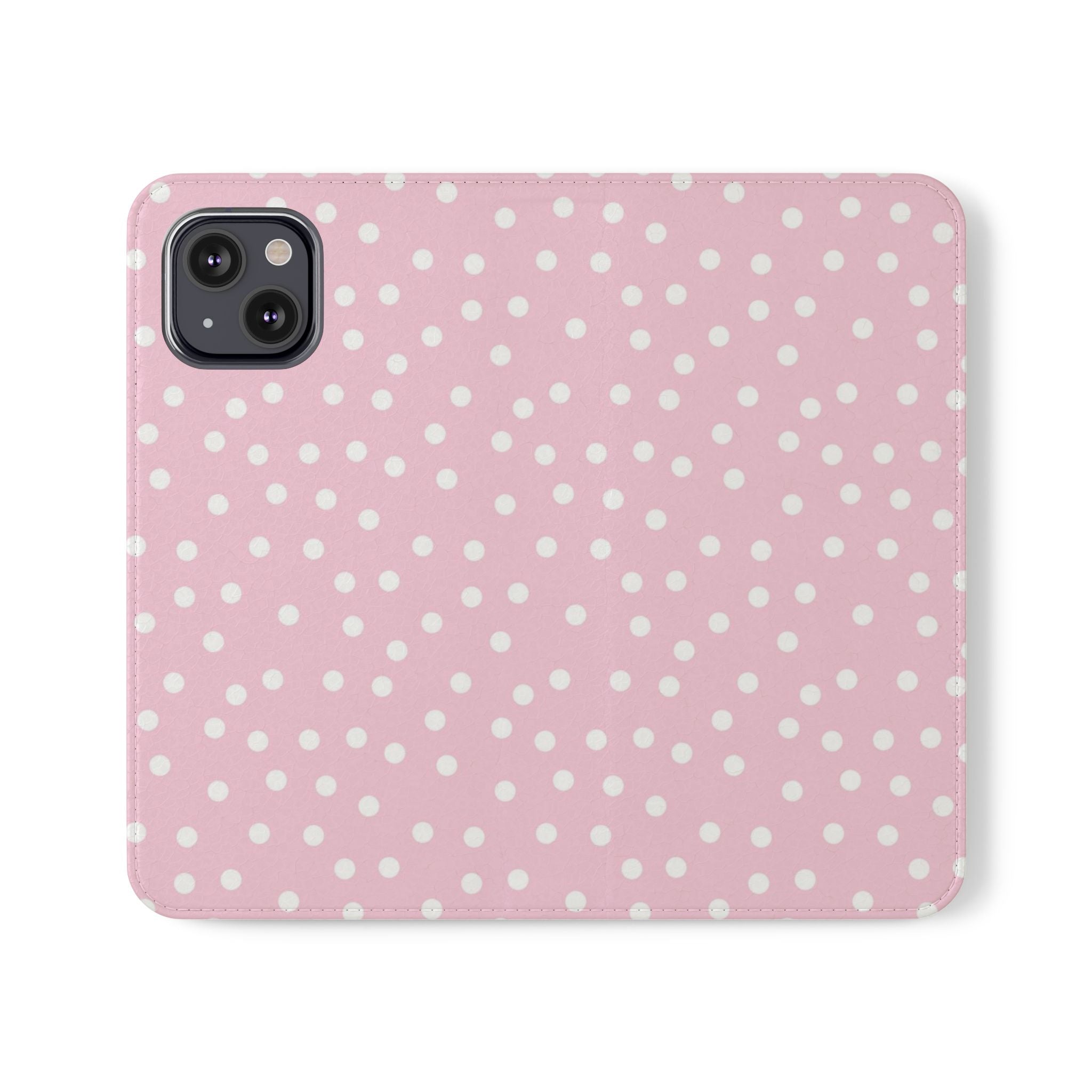 JAKKOUTTHEBXX Pink Polka Dot Phone Flip Cases 2025