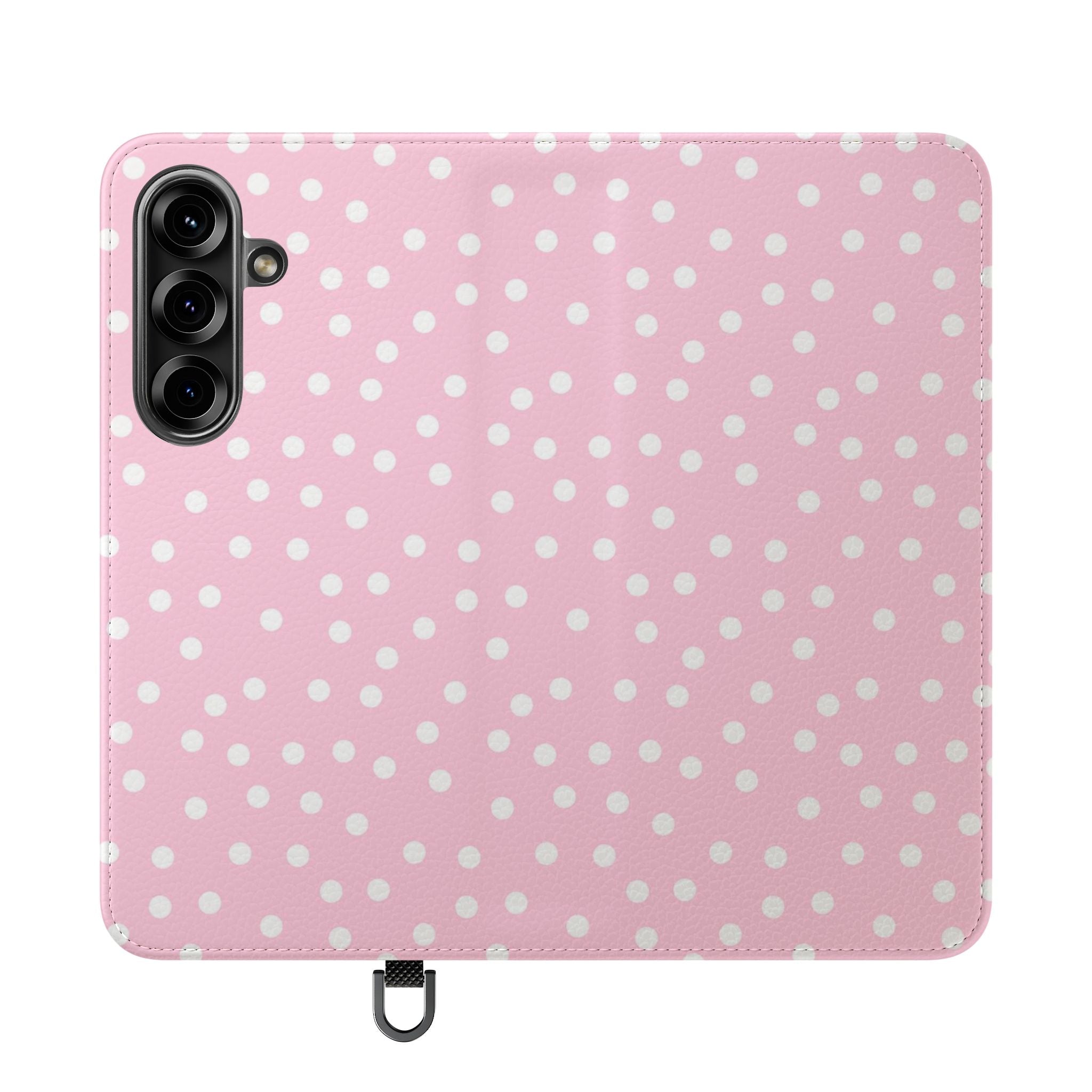 JAKKOUTTHEBXX Pink Polka Dot Phone Flip Cases 2025