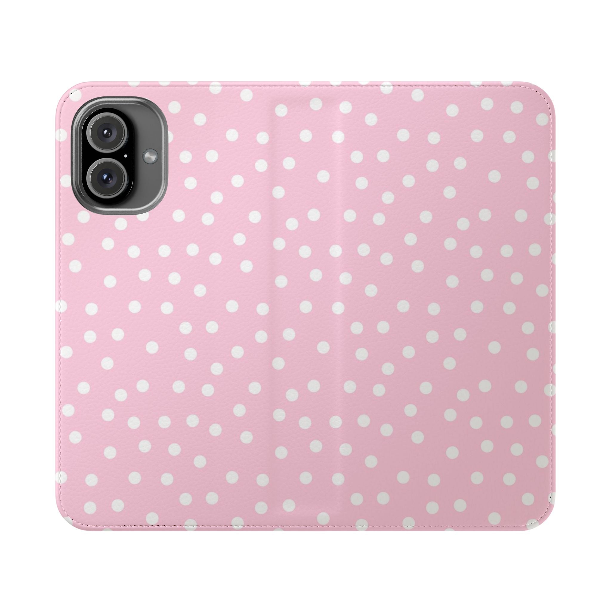 JAKKOUTTHEBXX Pink Polka Dot Phone Flip Cases 2025