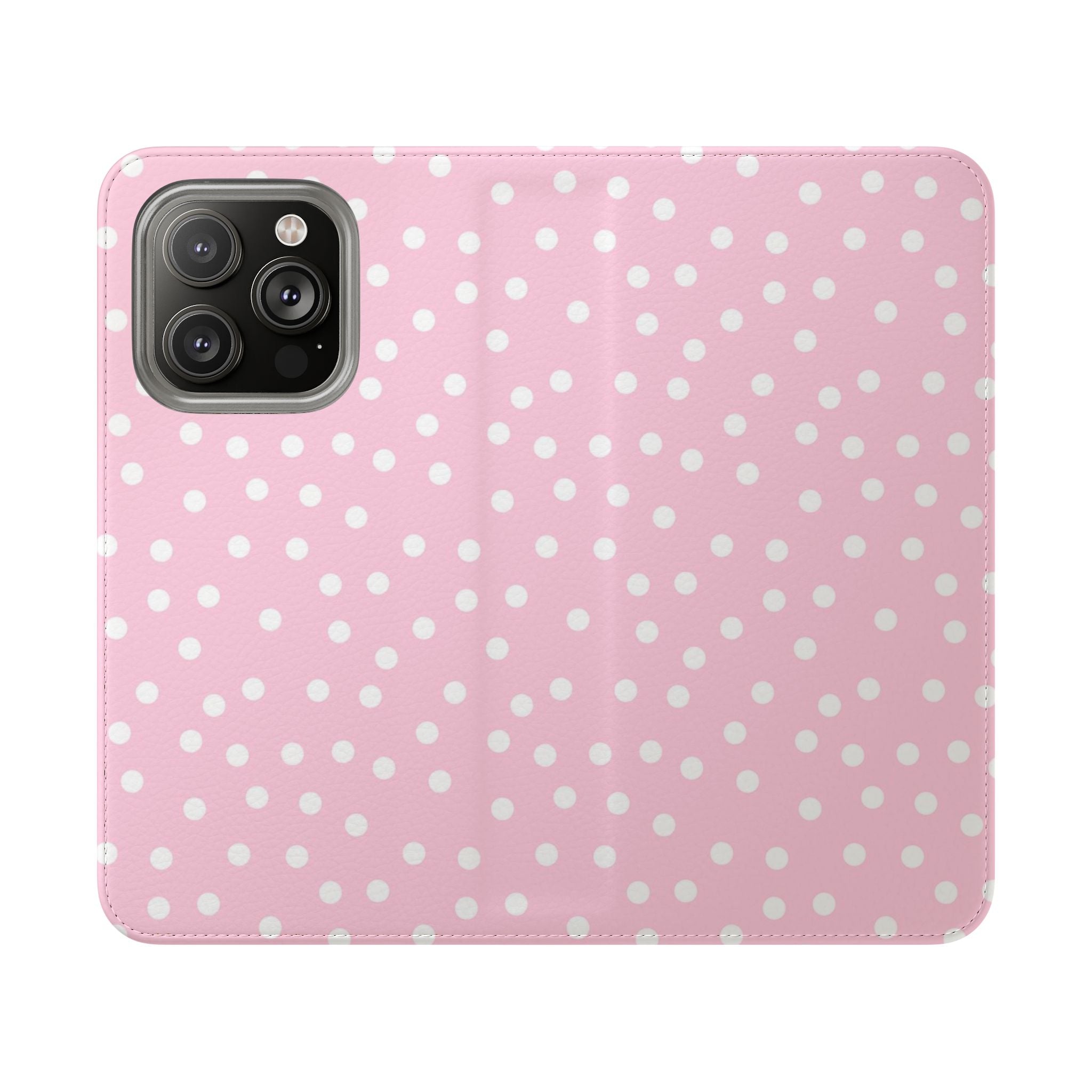 JAKKOUTTHEBXX Pink Polka Dot Phone Flip Cases 2025