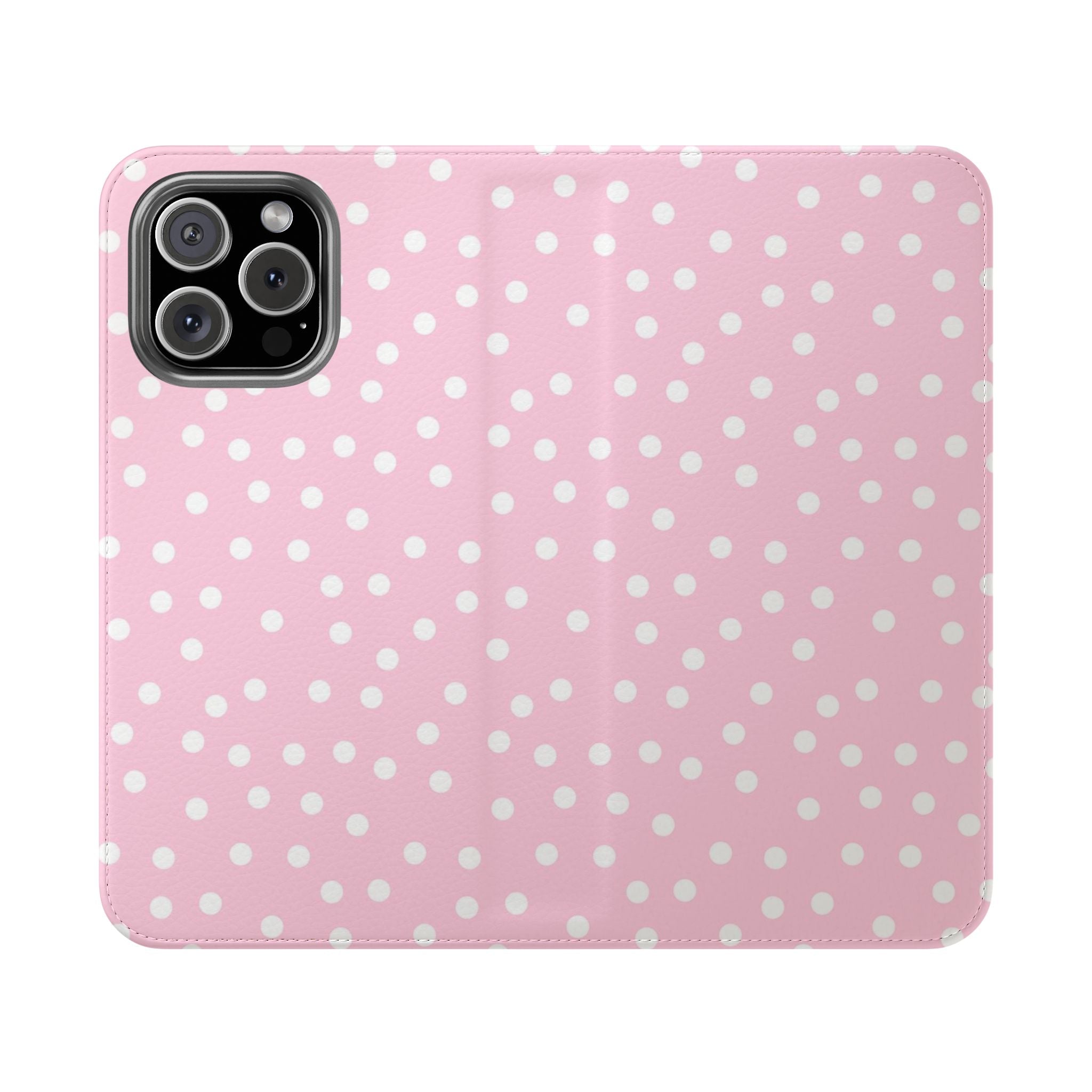 JAKKOUTTHEBXX Pink Polka Dot Phone Flip Cases 2025