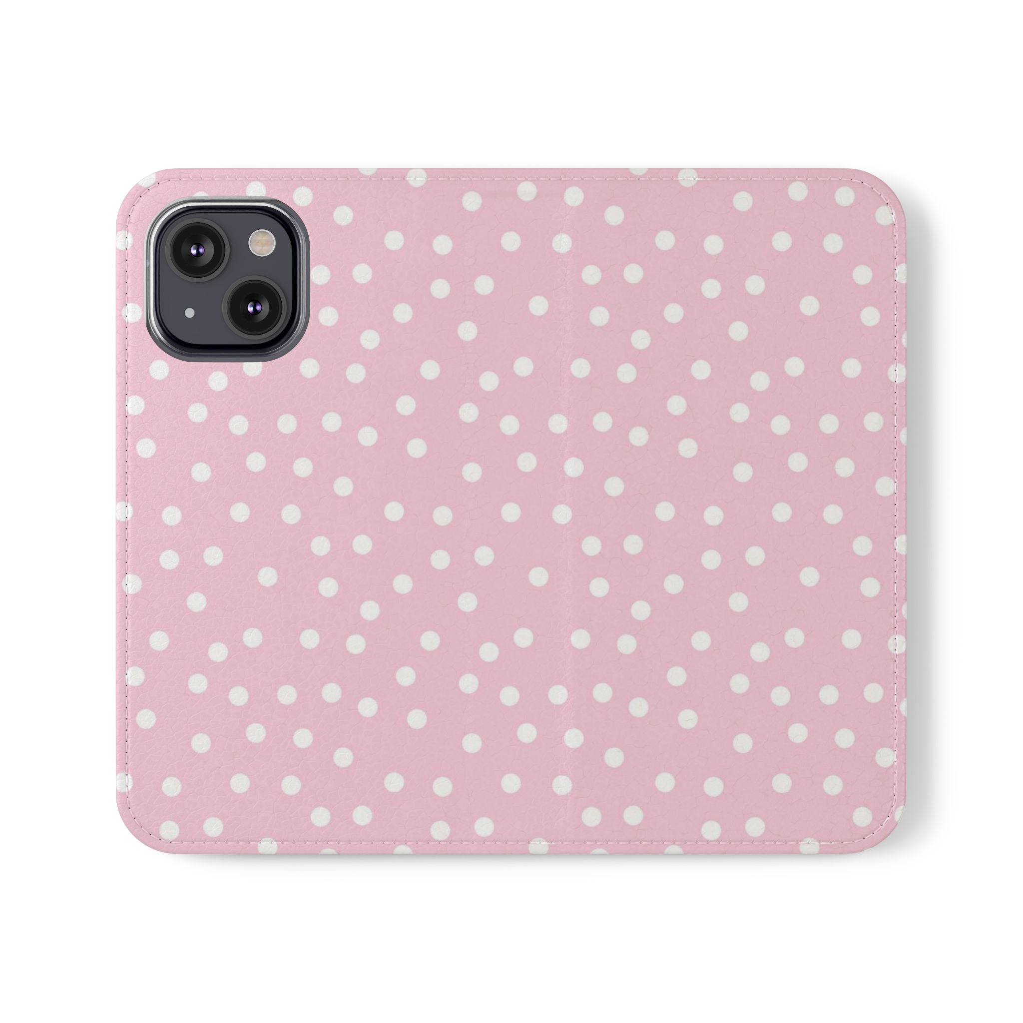 JAKKOUTTHEBXX Pink Polka Dot Phone Flip Cases 2025