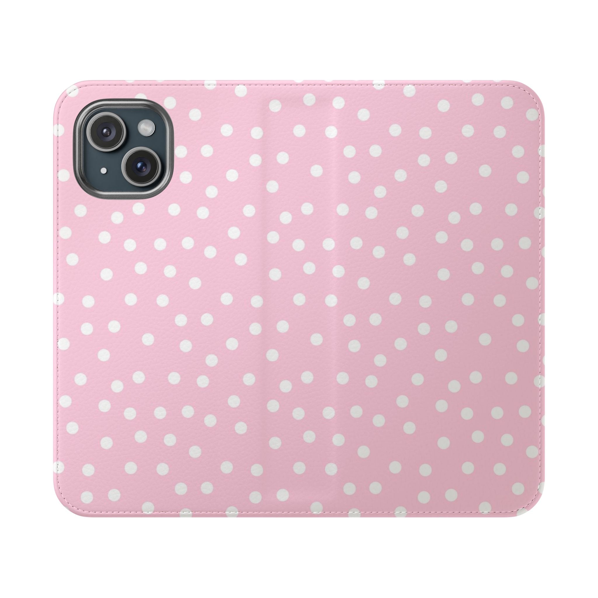 JAKKOUTTHEBXX Pink Polka Dot Phone Flip Cases 2025