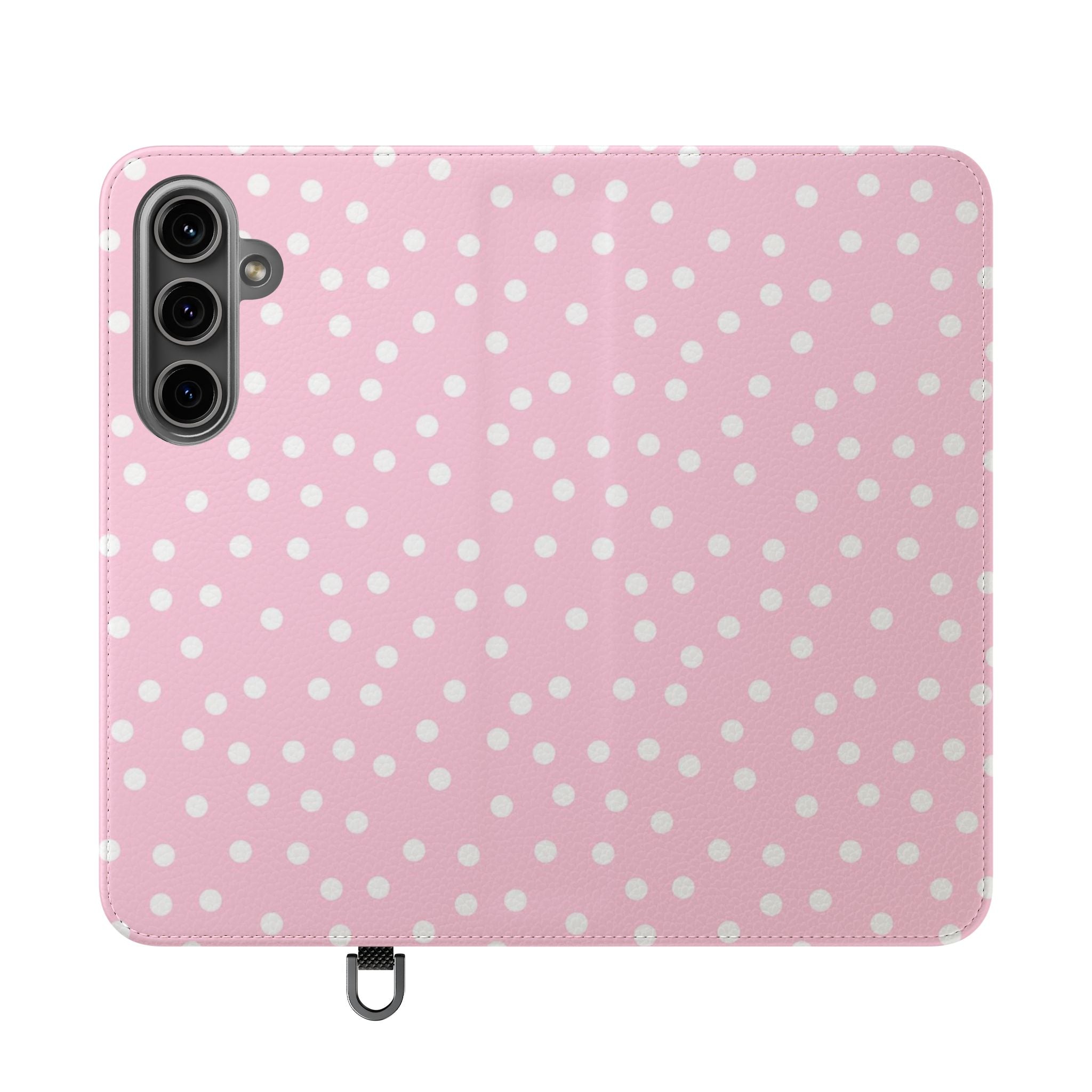 JAKKOUTTHEBXX Pink Polka Dot Phone Flip Cases 2025