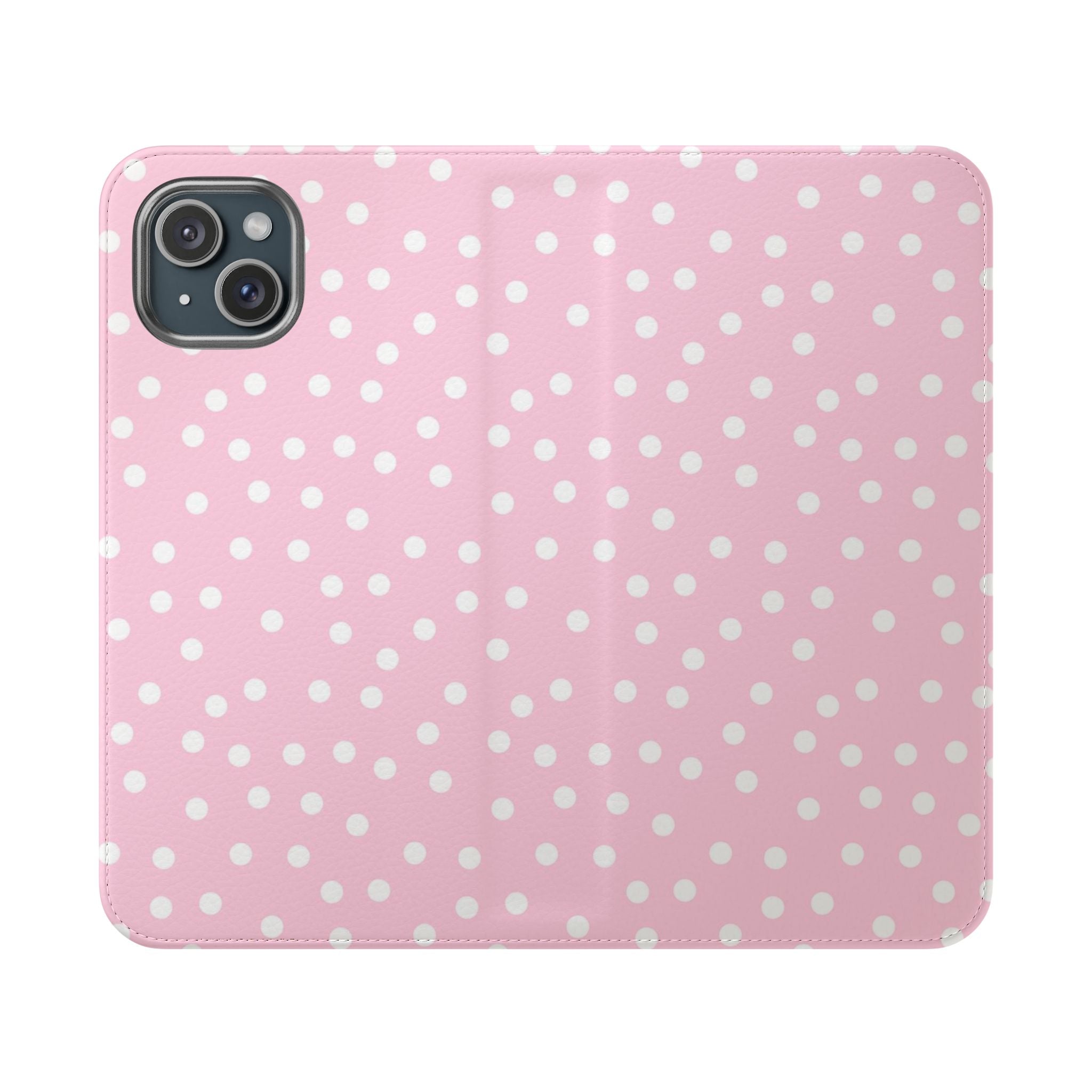 JAKKOUTTHEBXX Pink Polka Dot Phone Flip Cases 2025