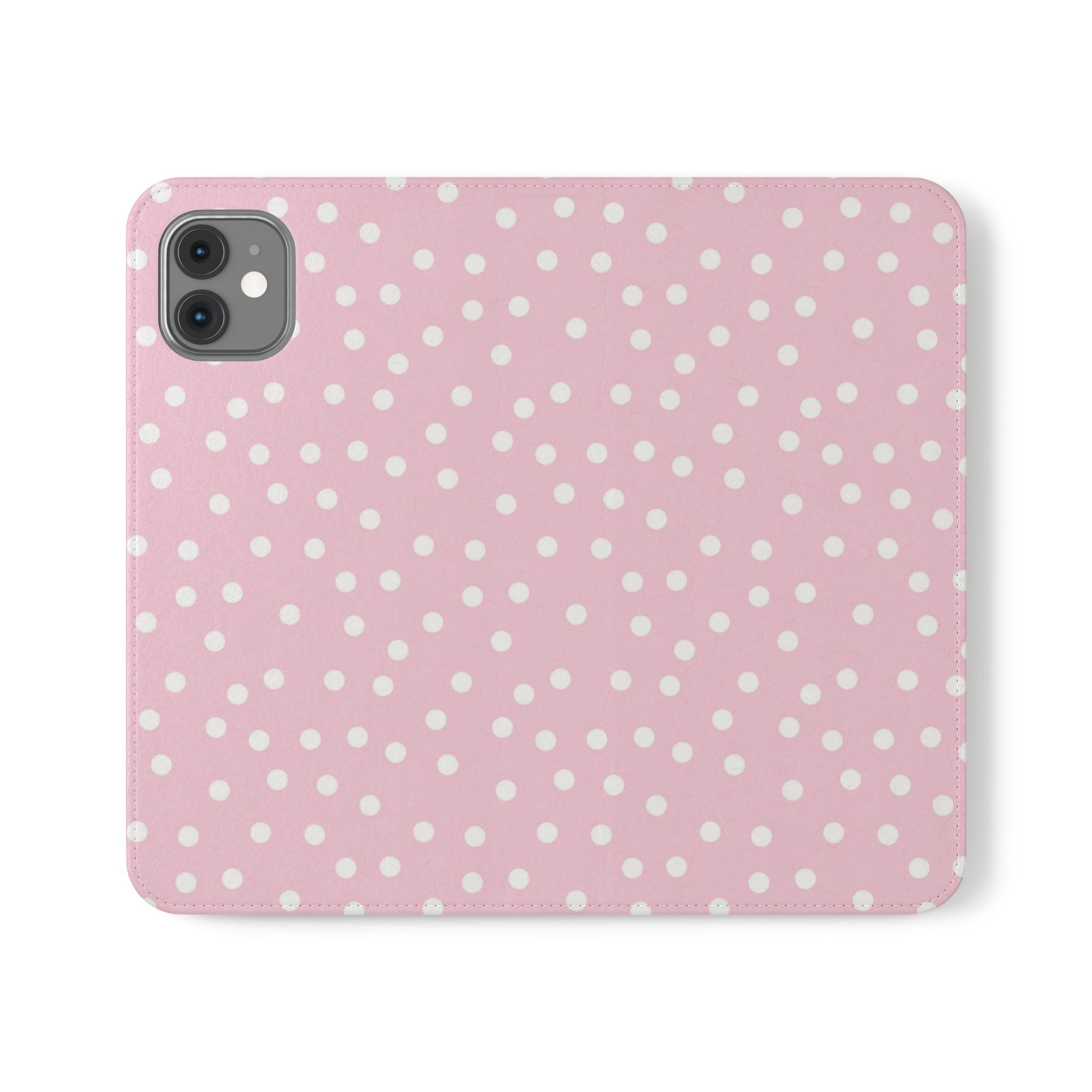 JAKKOUTTHEBXX Pink Polka Dot Phone Flip Cases 2025