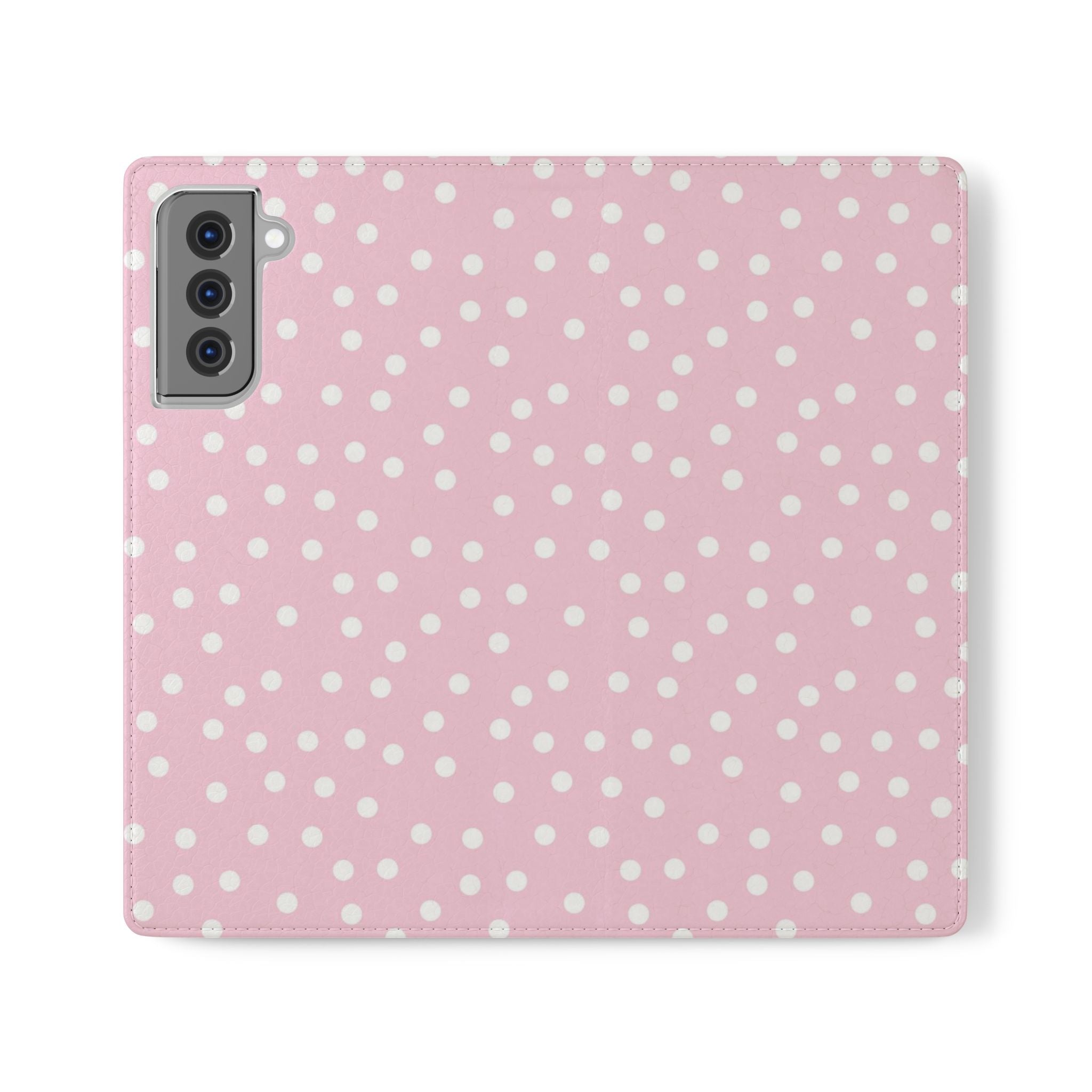 JAKKOUTTHEBXX Pink Polka Dot Phone Flip Cases 2025