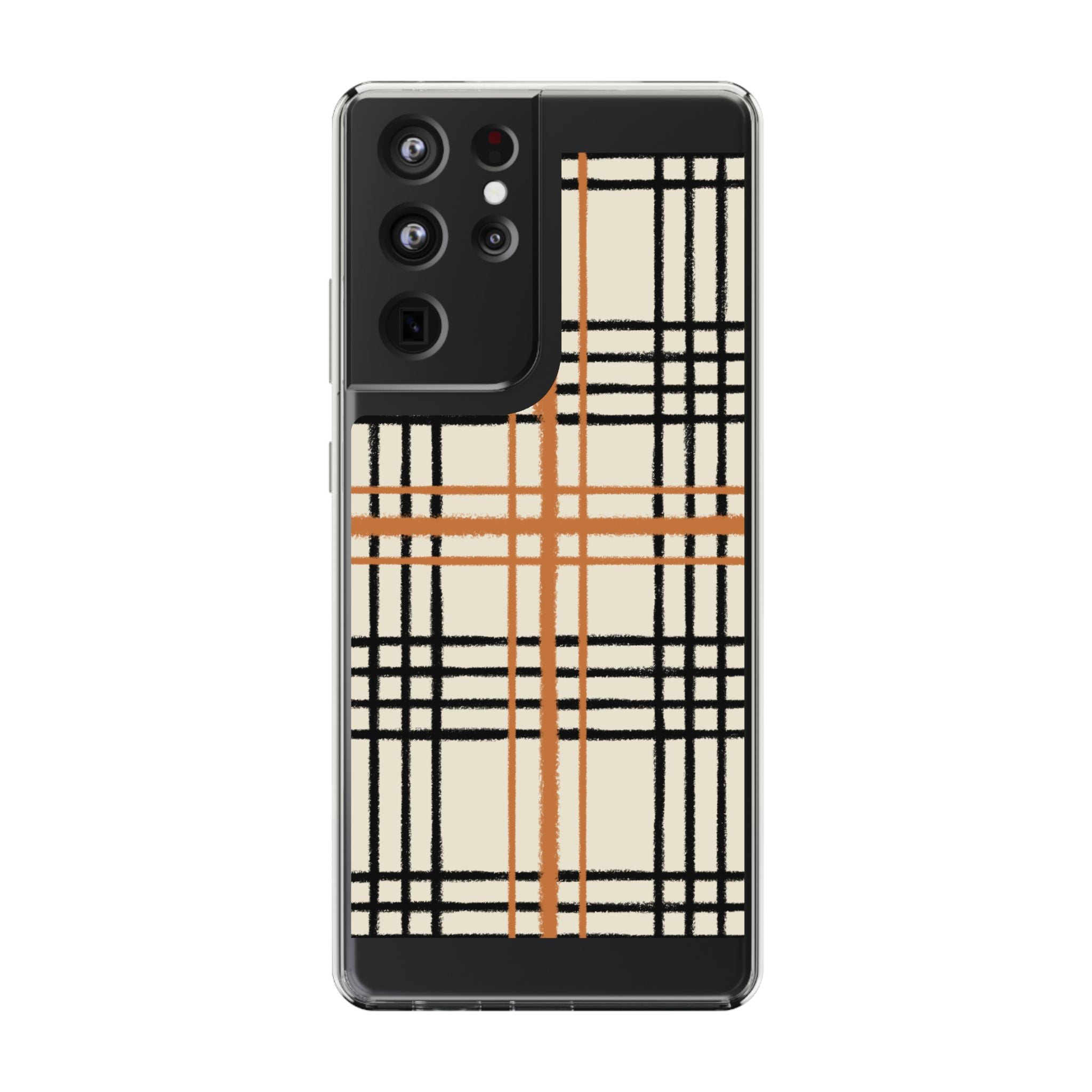 JAKKOUTTHEBXX Plaid iPhone 12 Pro Max Clear Case 2025