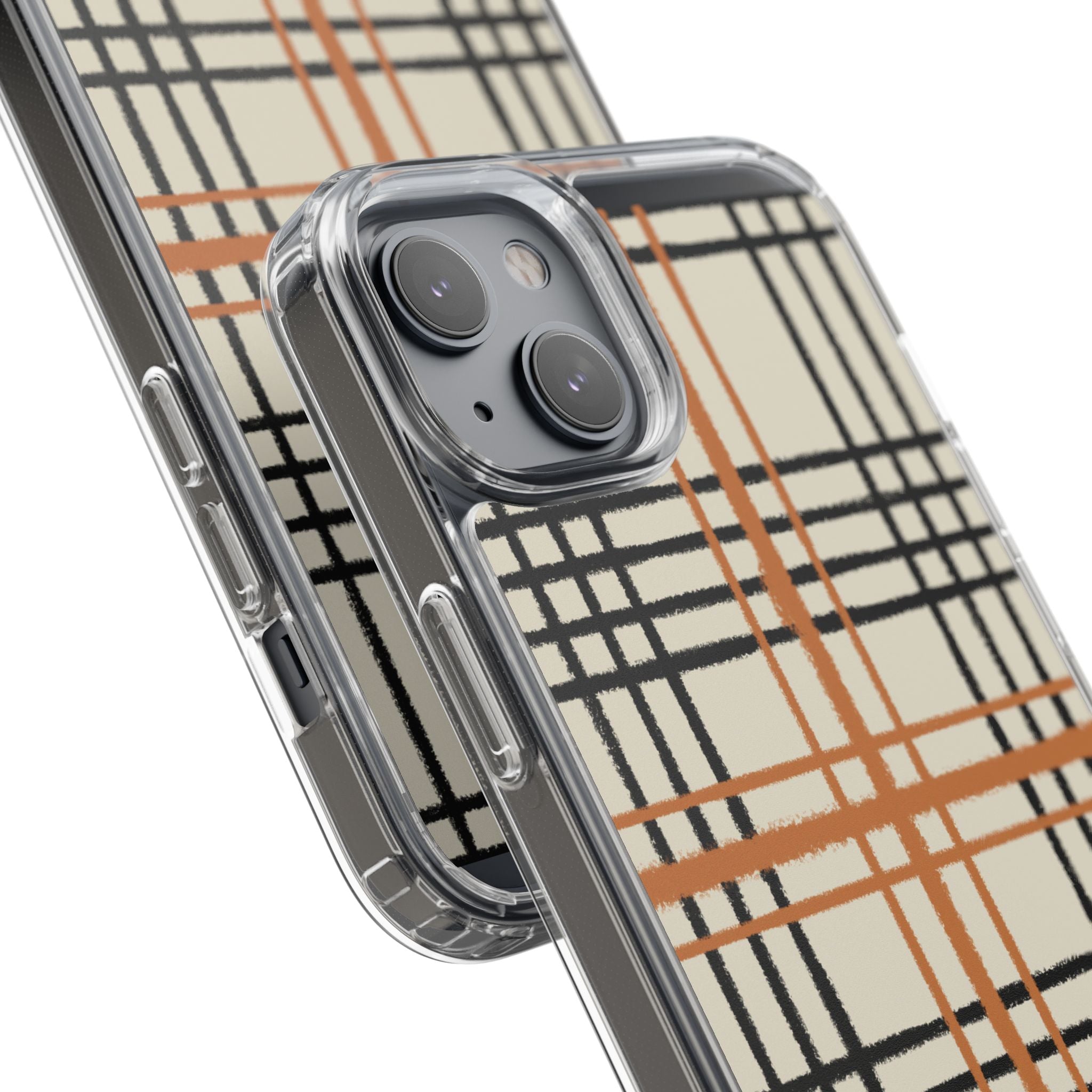 JAKKOUTTHEBXX Plaid iPhone 12 Pro Max Clear Case 2025