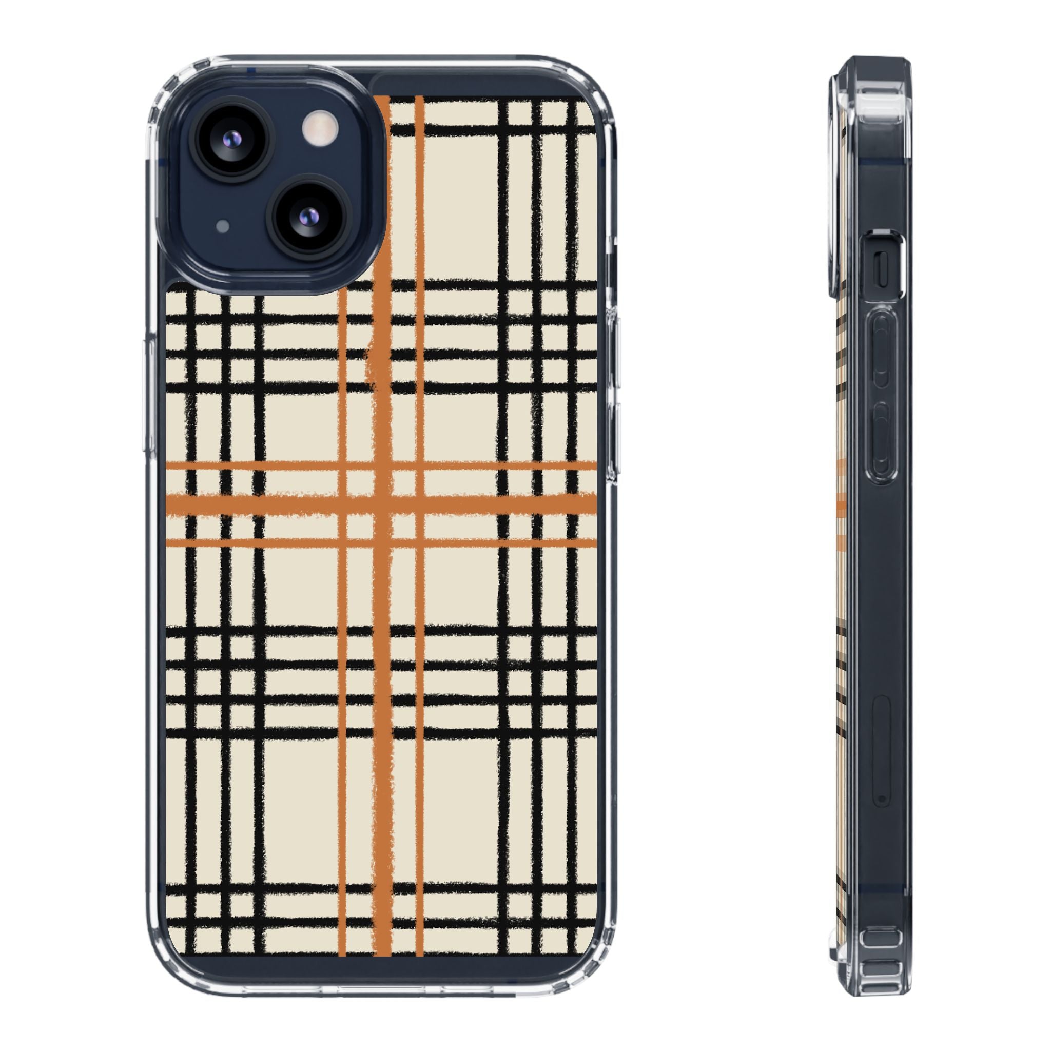JAKKOUTTHEBXX Plaid iPhone 12 Pro Max Clear Case 2025