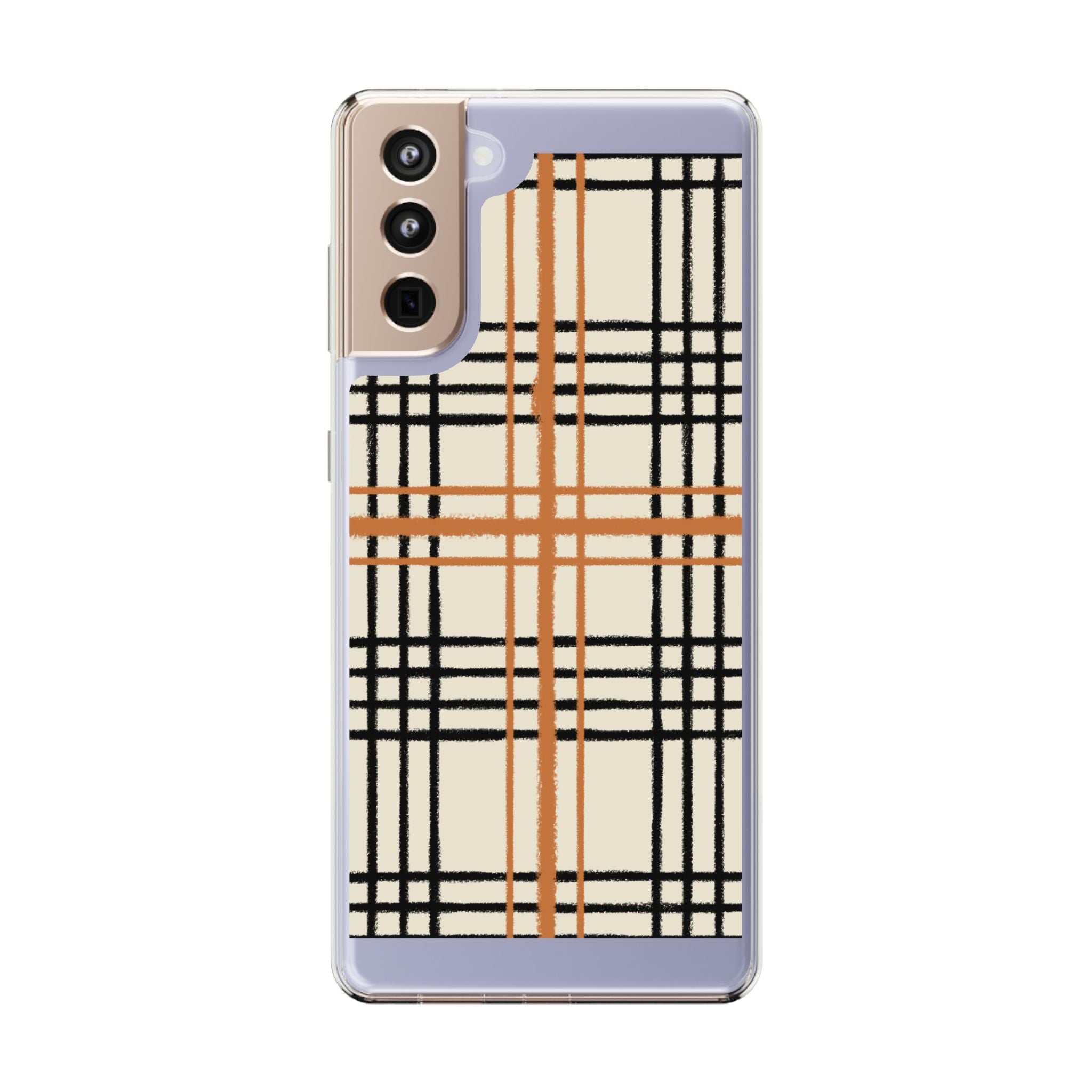 JAKKOUTTHEBXX Plaid iPhone 12 Pro Max Clear Case 2025