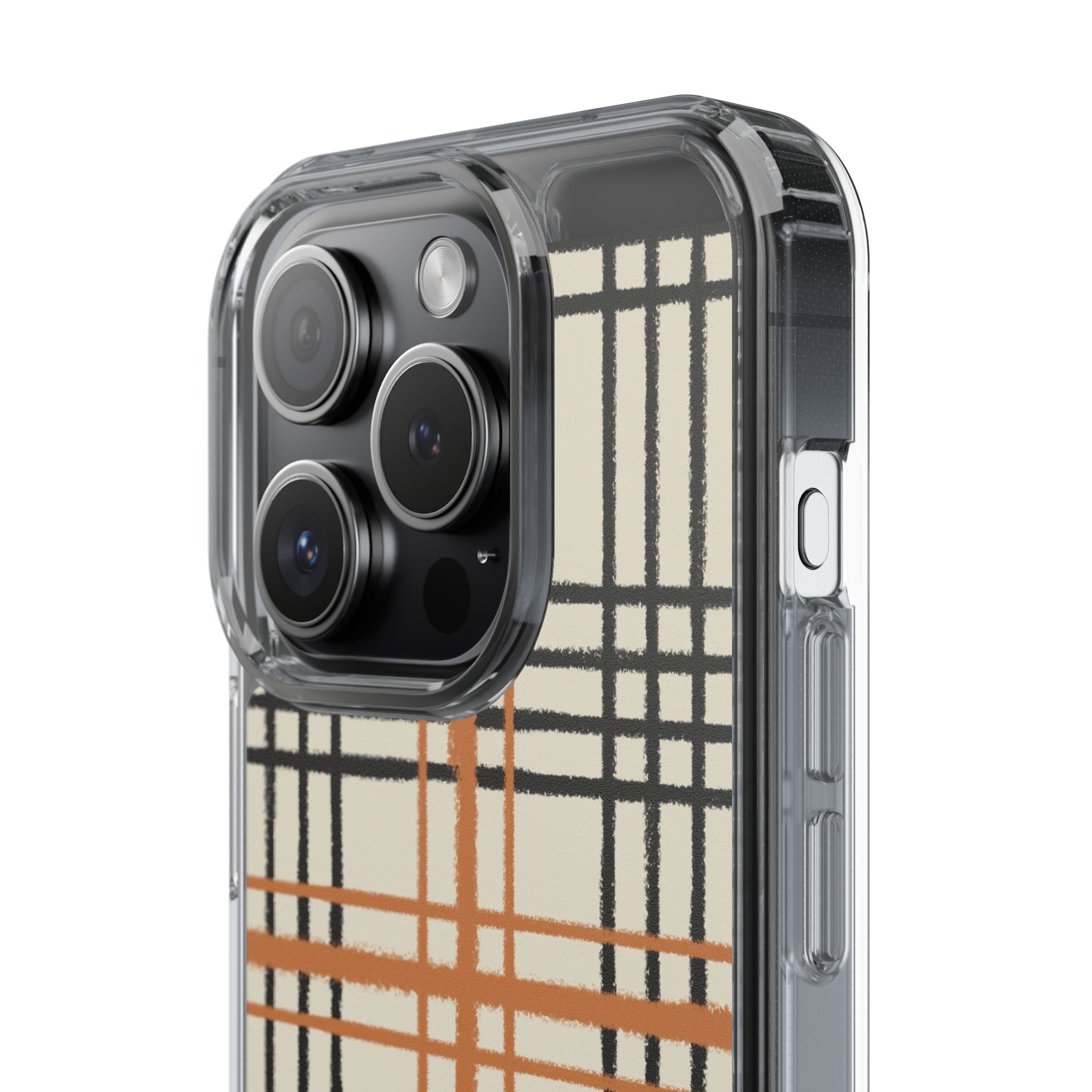 JAKKOUTTHEBXX Plaid iPhone 12 Pro Max Clear Case 2025