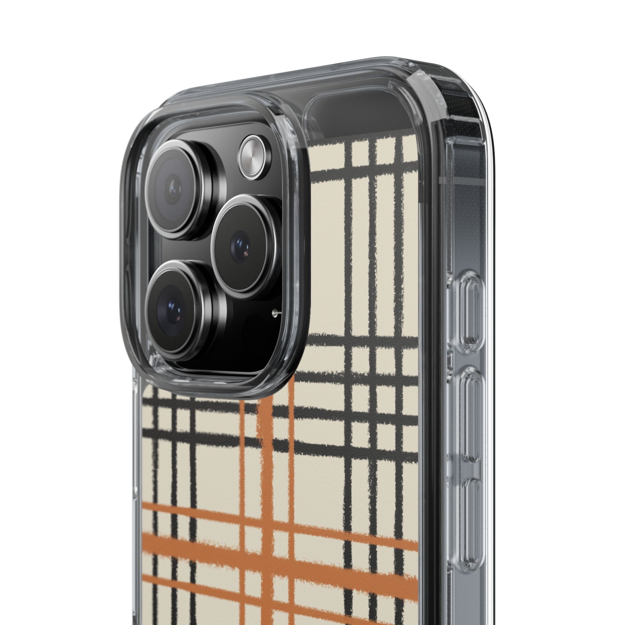 JAKKOUTTHEBXX Plaid iPhone 12 Pro Max Clear Case 2025