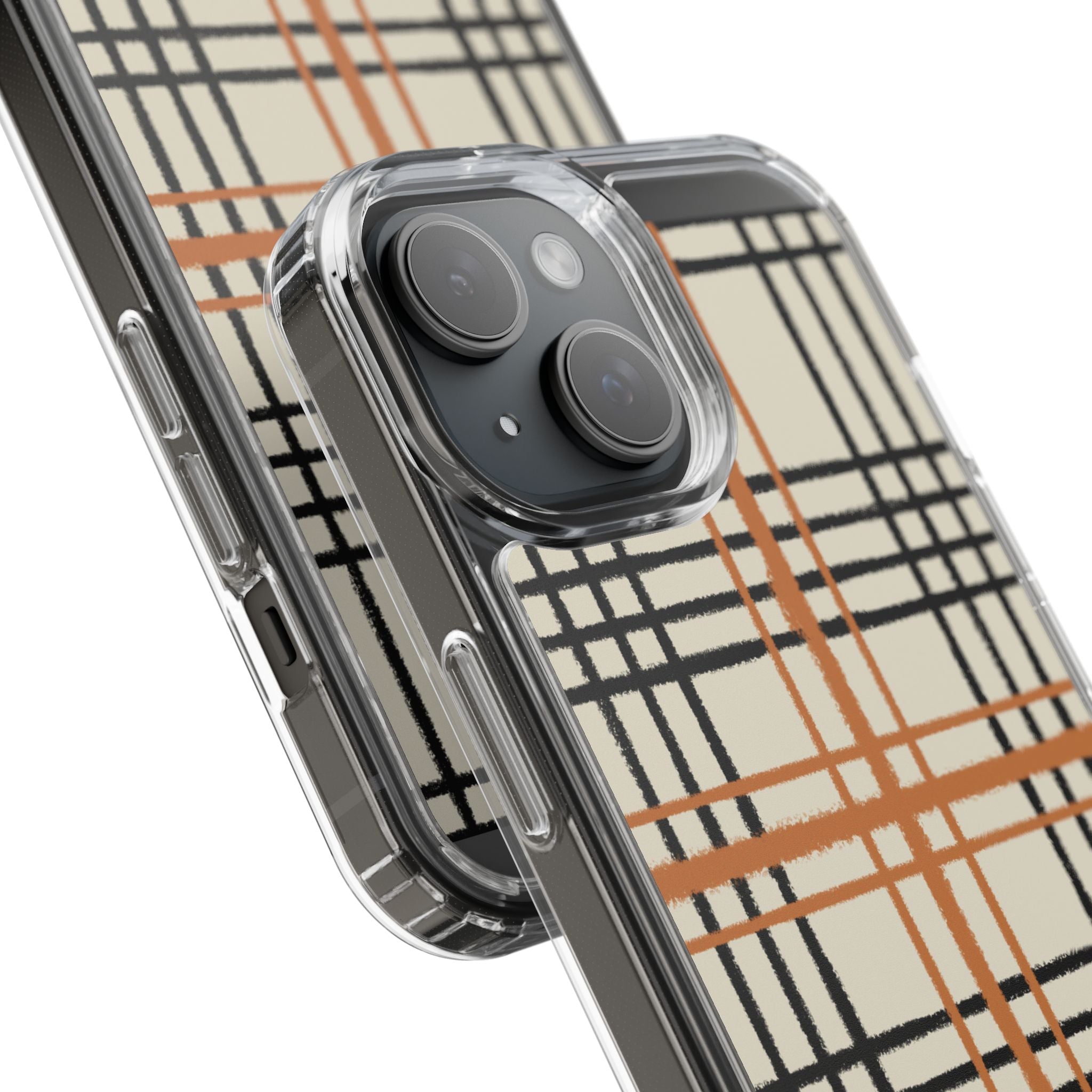JAKKOUTTHEBXX Plaid iPhone 12 Pro Max Clear Case 2025